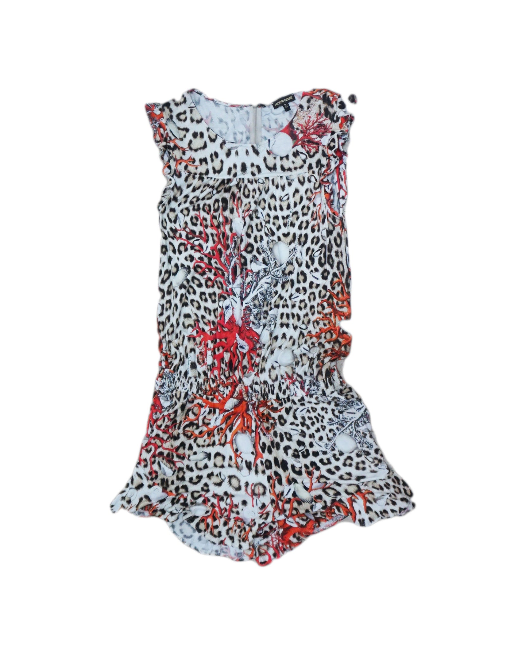 Roberto Cavalli - Mono con estampado de leopardo