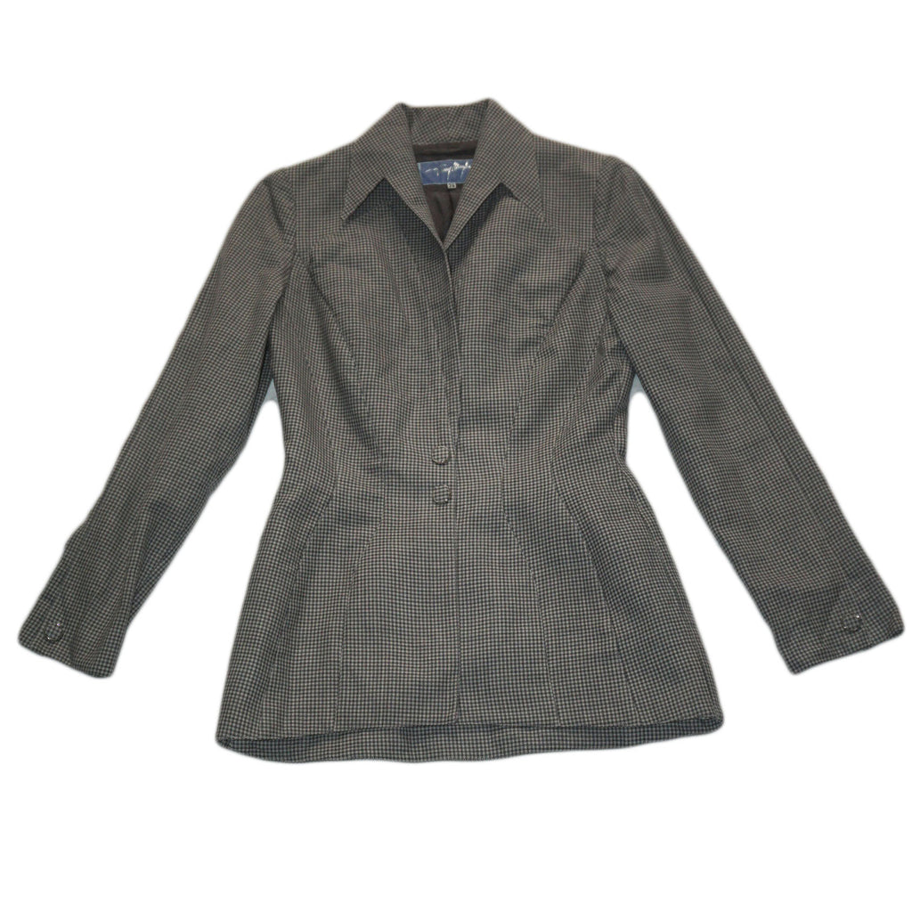 Mugler - chaqueta pata de gallo