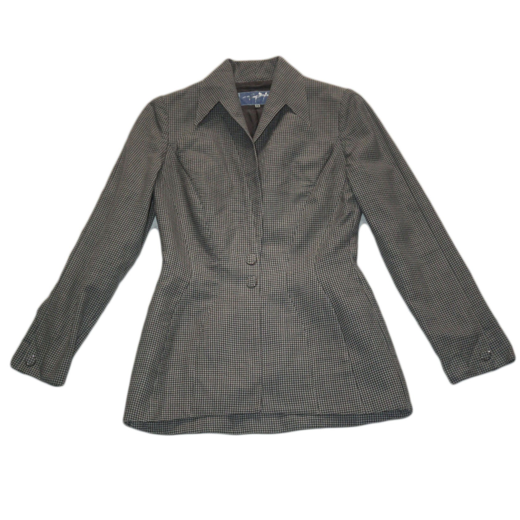 Mugler - chaqueta pata de gallo