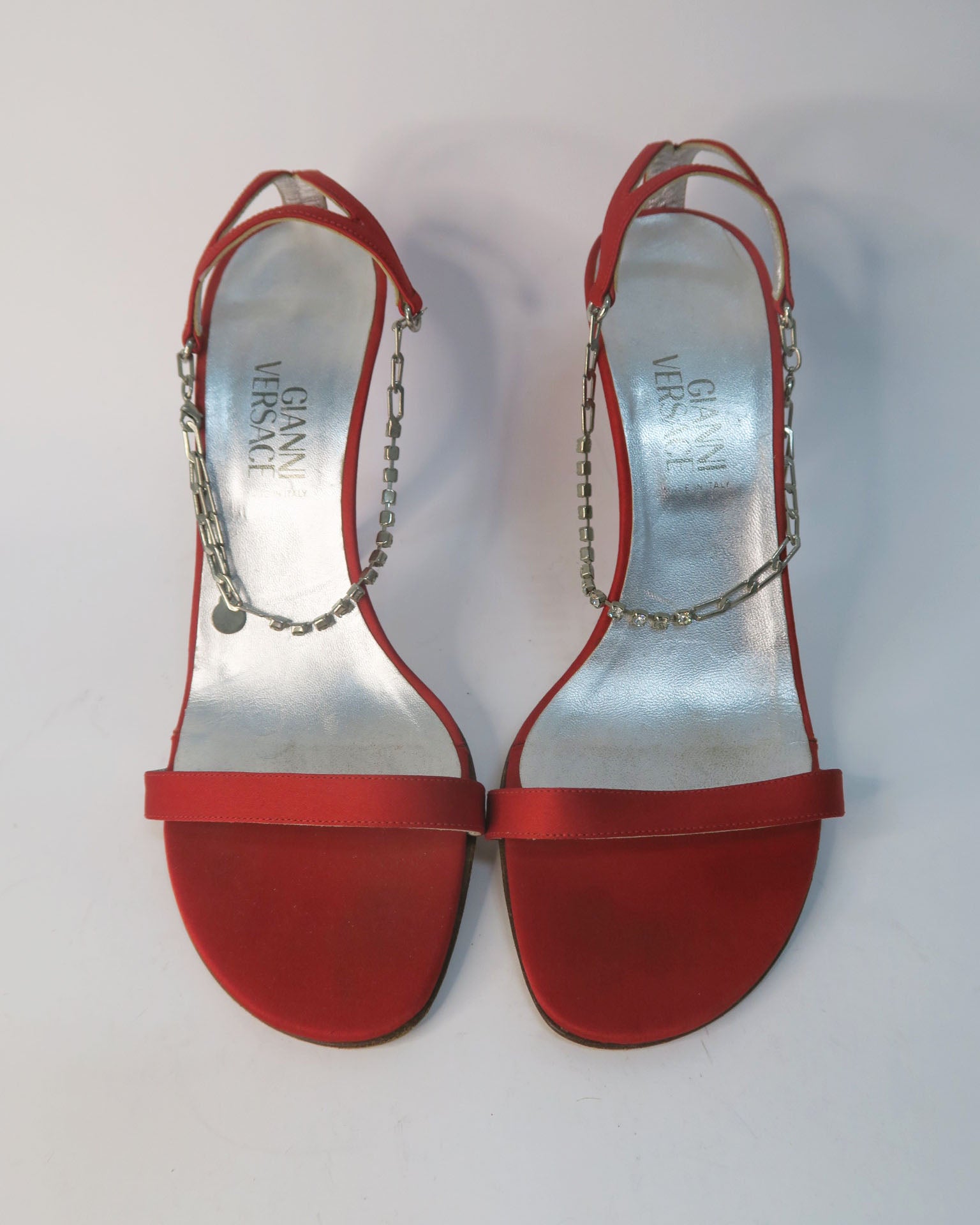 Gianni Versace sandalias rojas