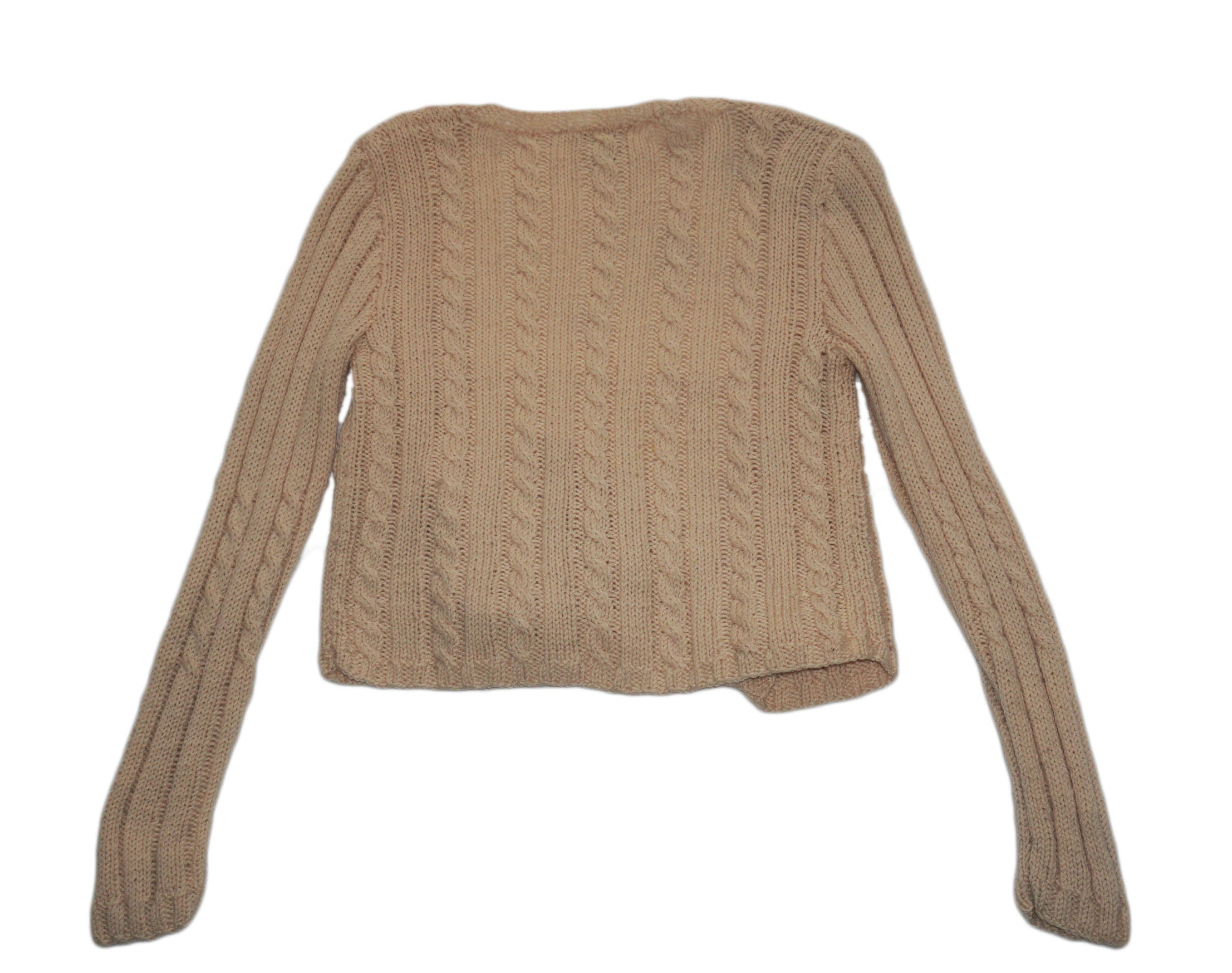 Blumarine - rebeca de lana beige /salmon