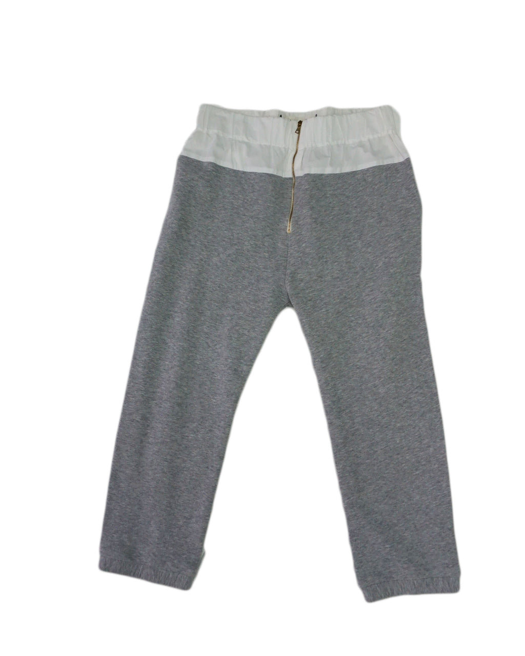 Marni - Pantalon gris y blanco Jogger capri