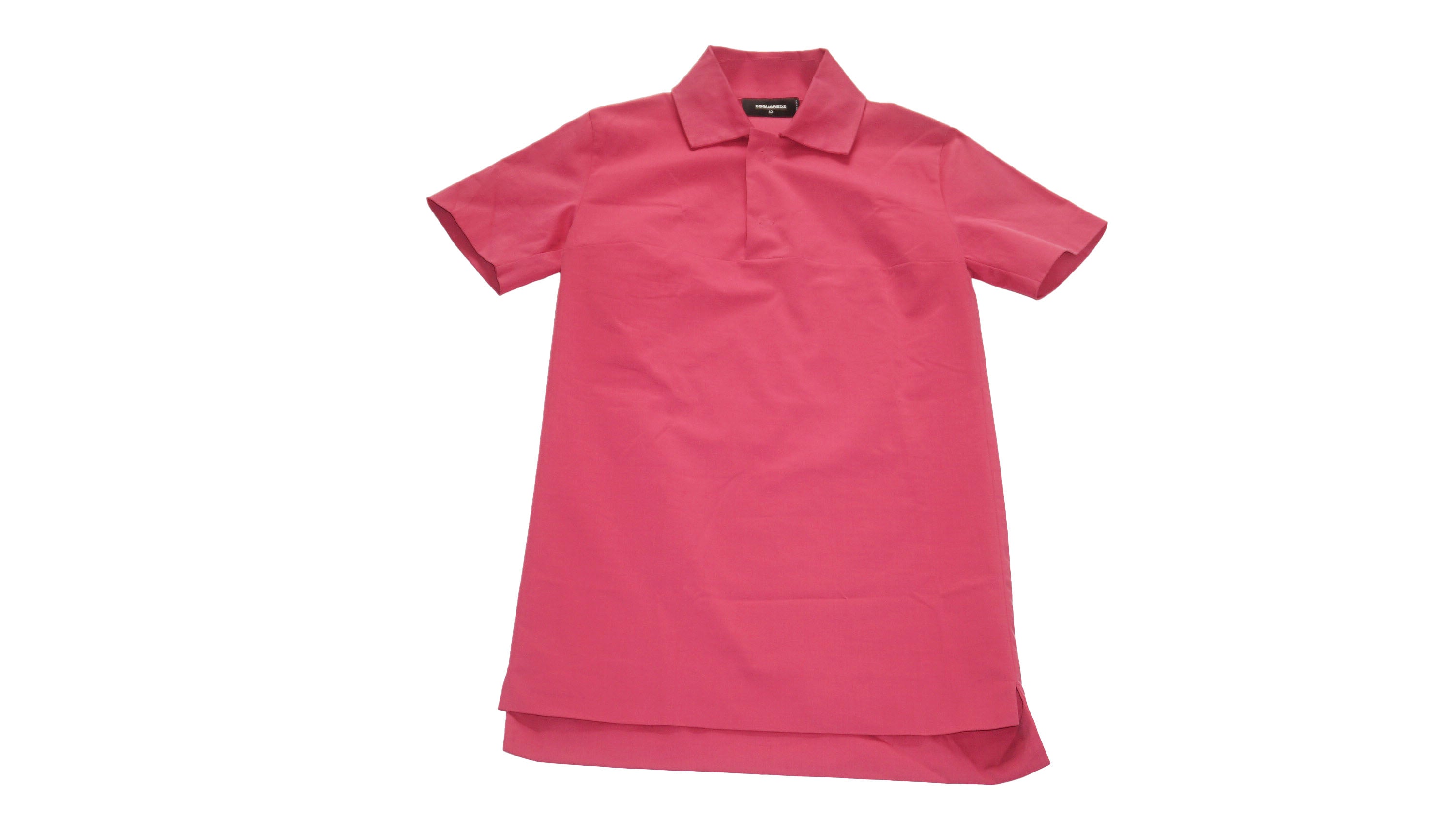 Dsquared2 - Vestido fucsia estilo polo
