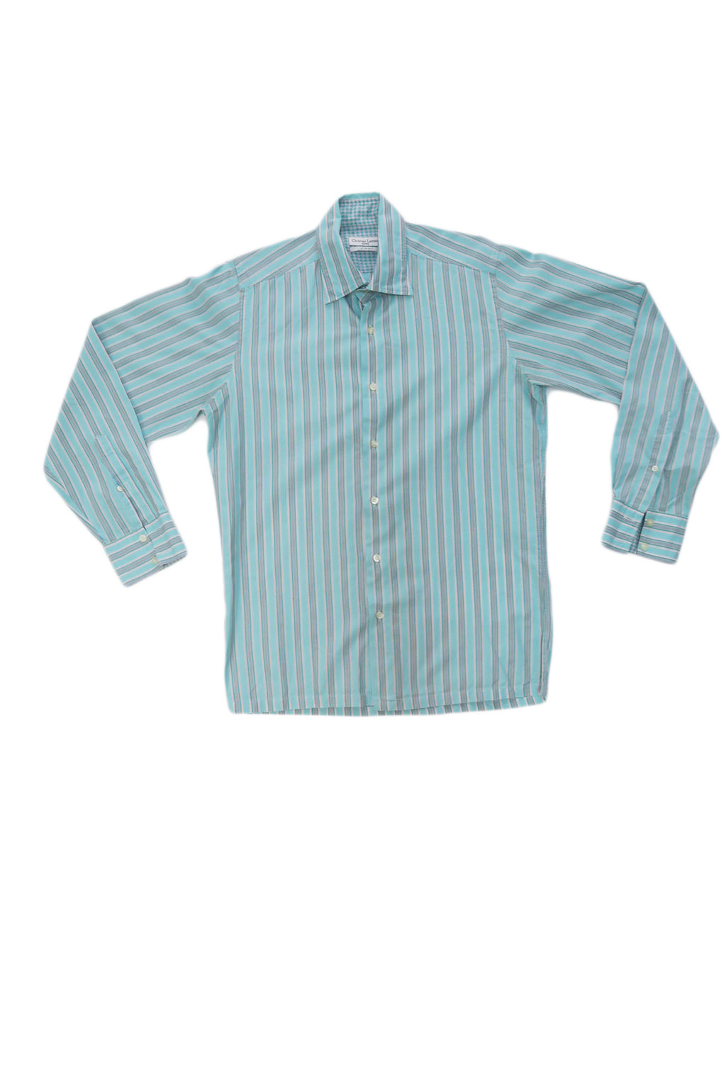 Christian Lacroix - Camisa turquesa rayas blanca