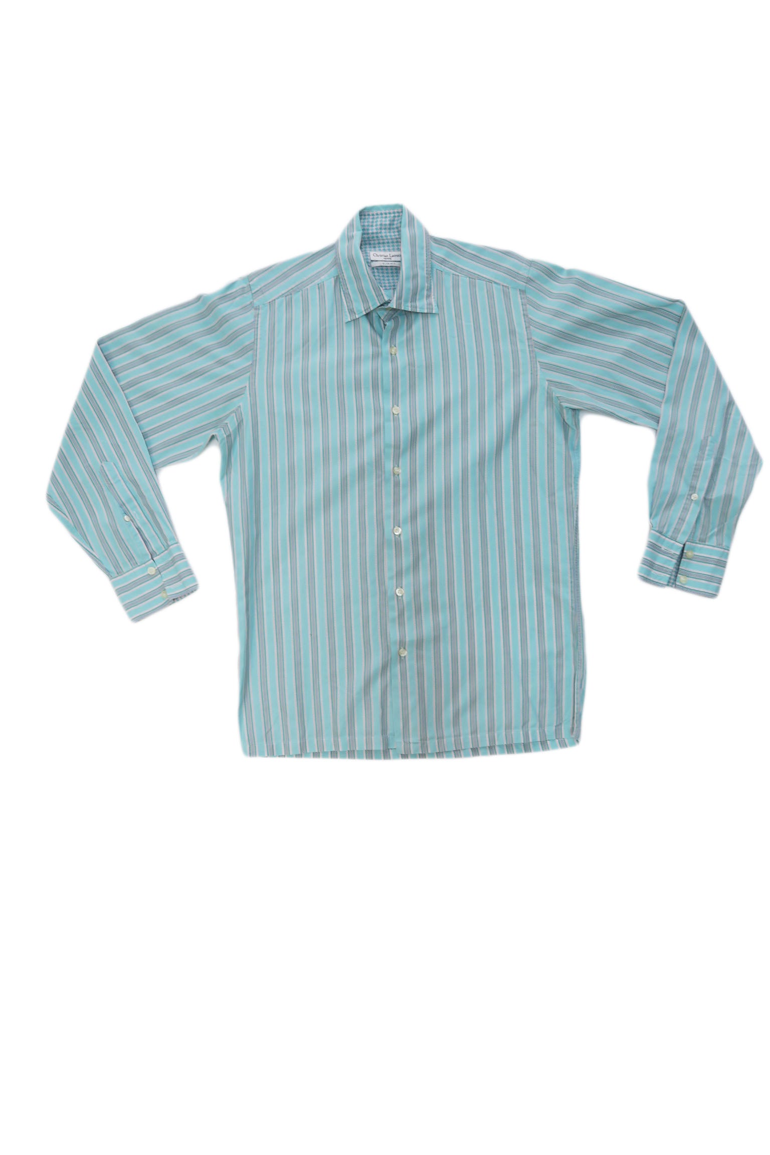 Christian Lacroix - Camisa turquesa rayas blanca