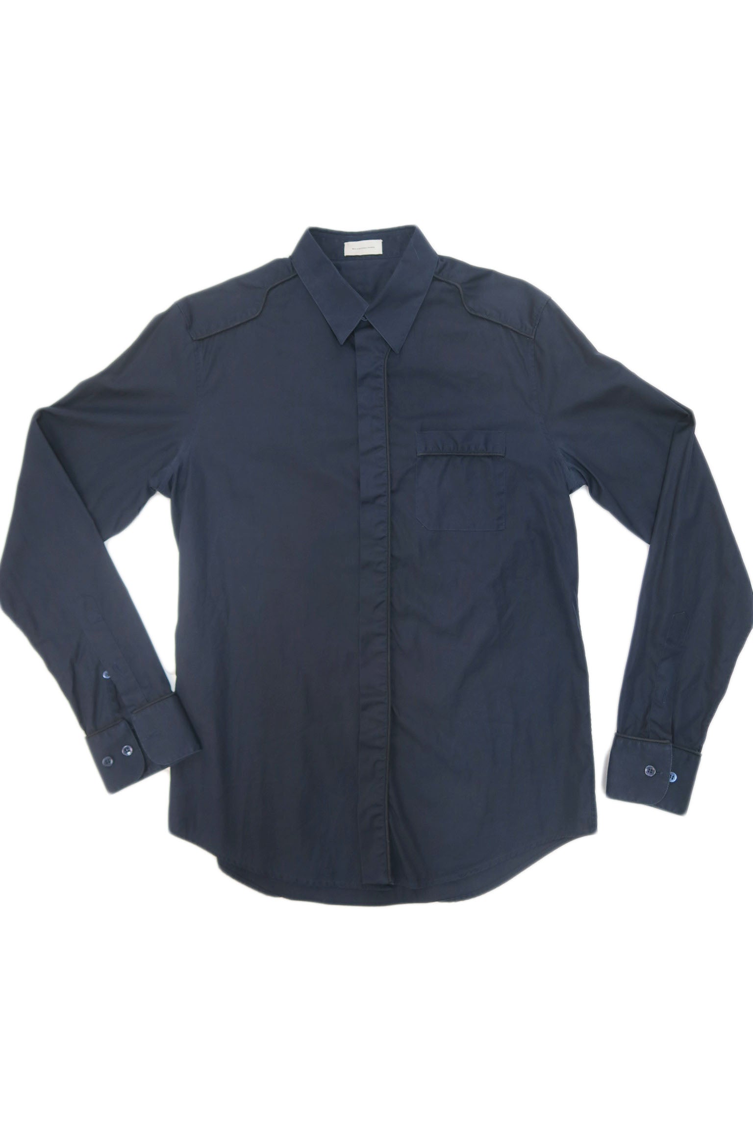 Balenciaga camisa azul navy