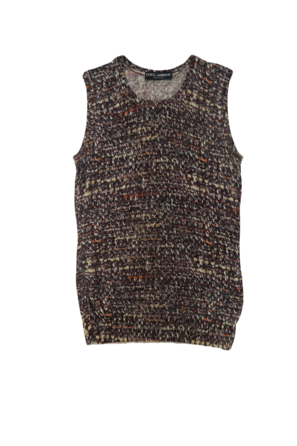 Dolce&Gabanna - top estampado en marrones
