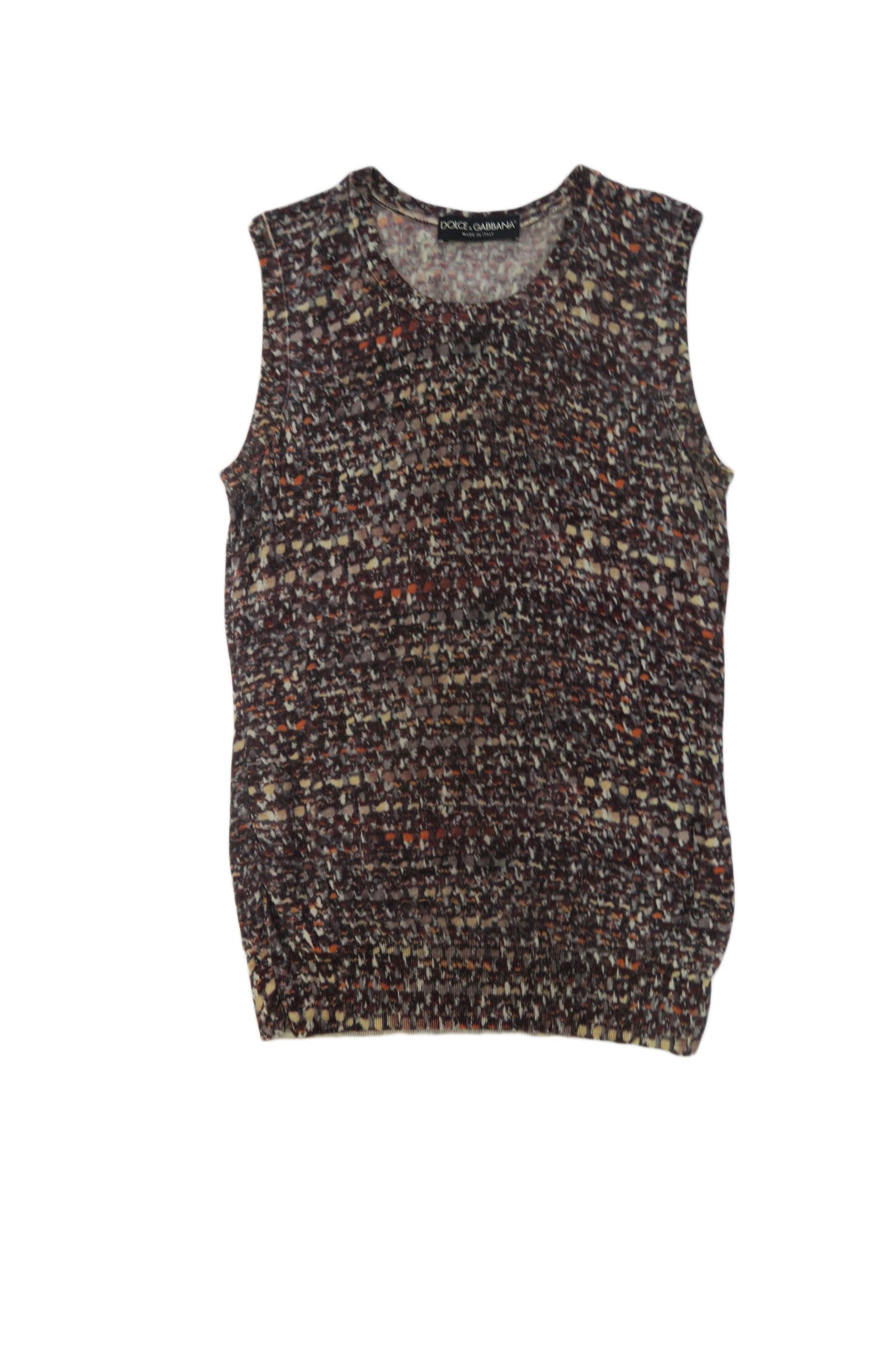Dolce&Gabanna - top estampado en marrones