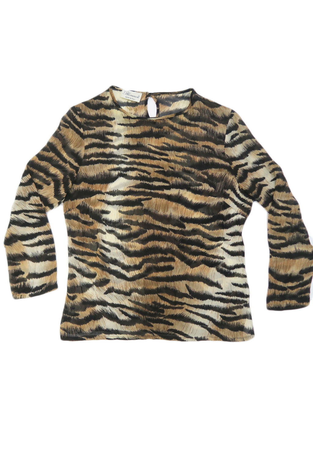 Blumarine - camiseta tigre manga 3/4