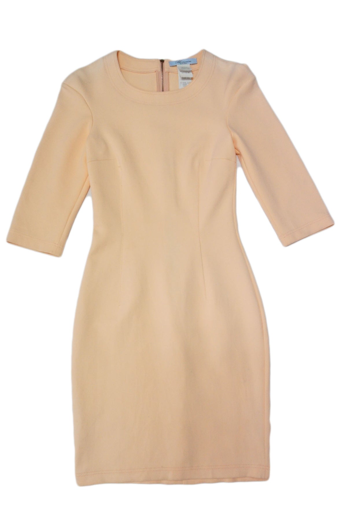 Blumarine - vestido salmon con manga francesa