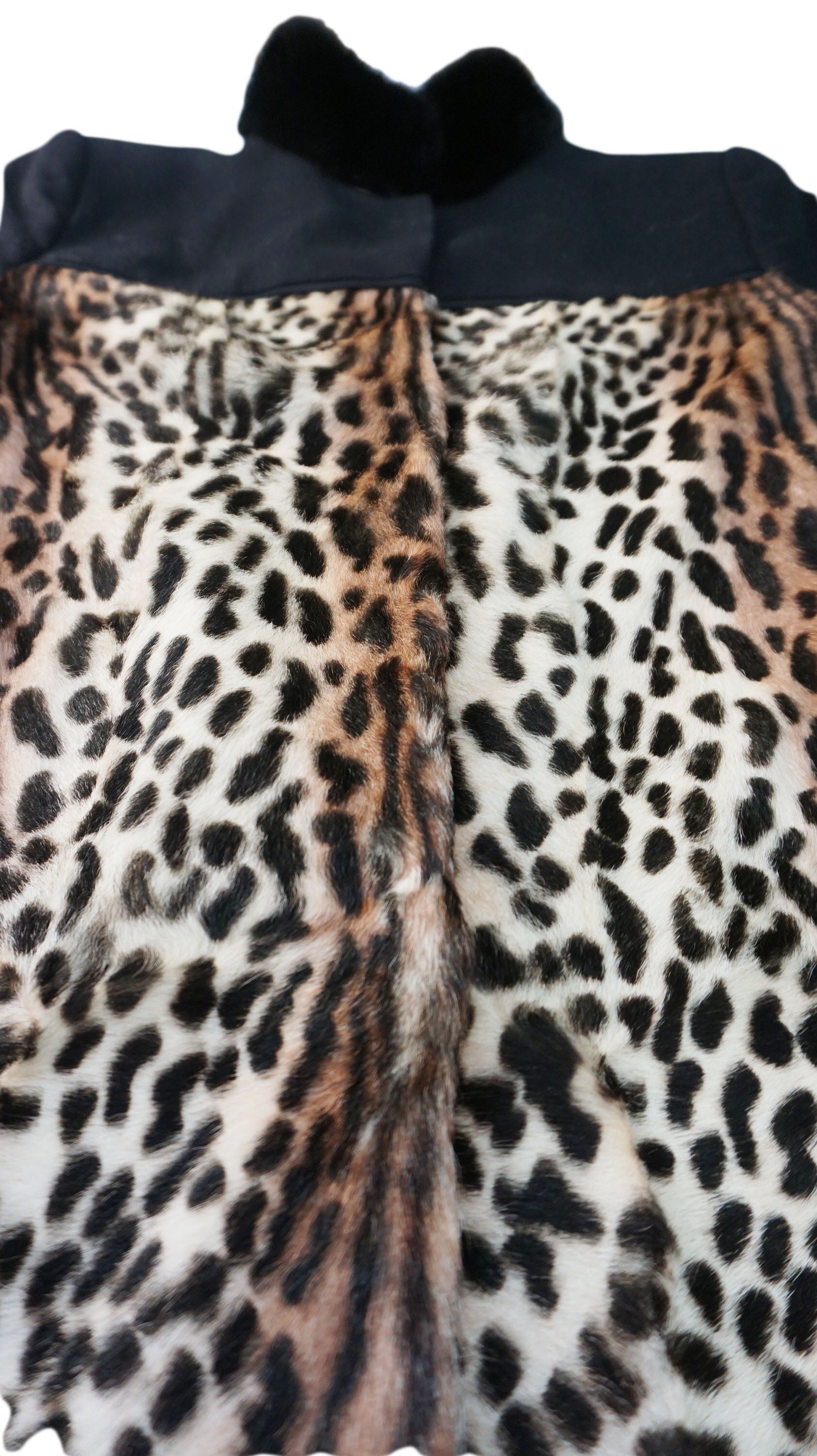 Sport Max - Abrigo Negro Leopardo