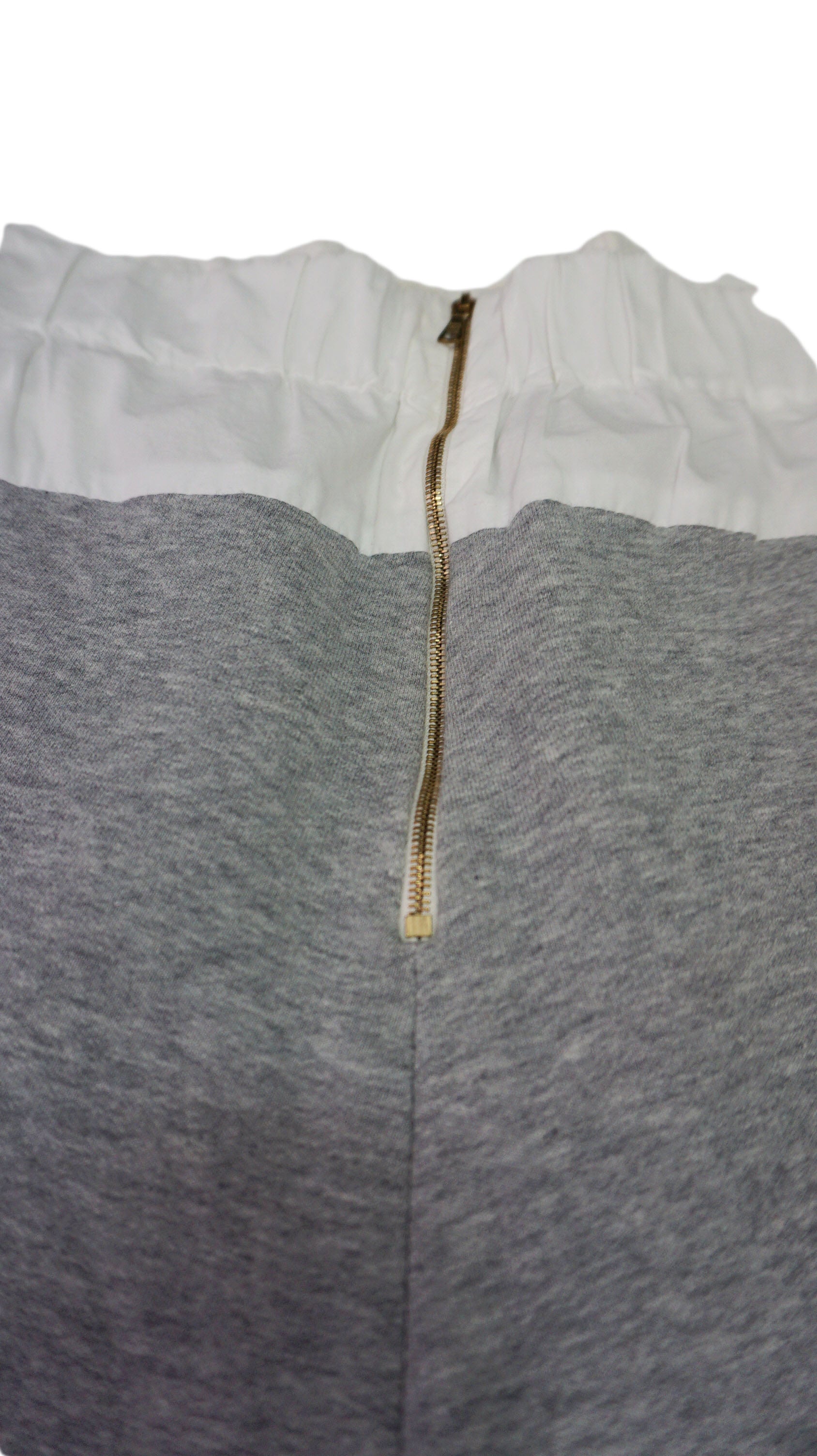 Marni - Pantalon gris y blanco Jogger capri