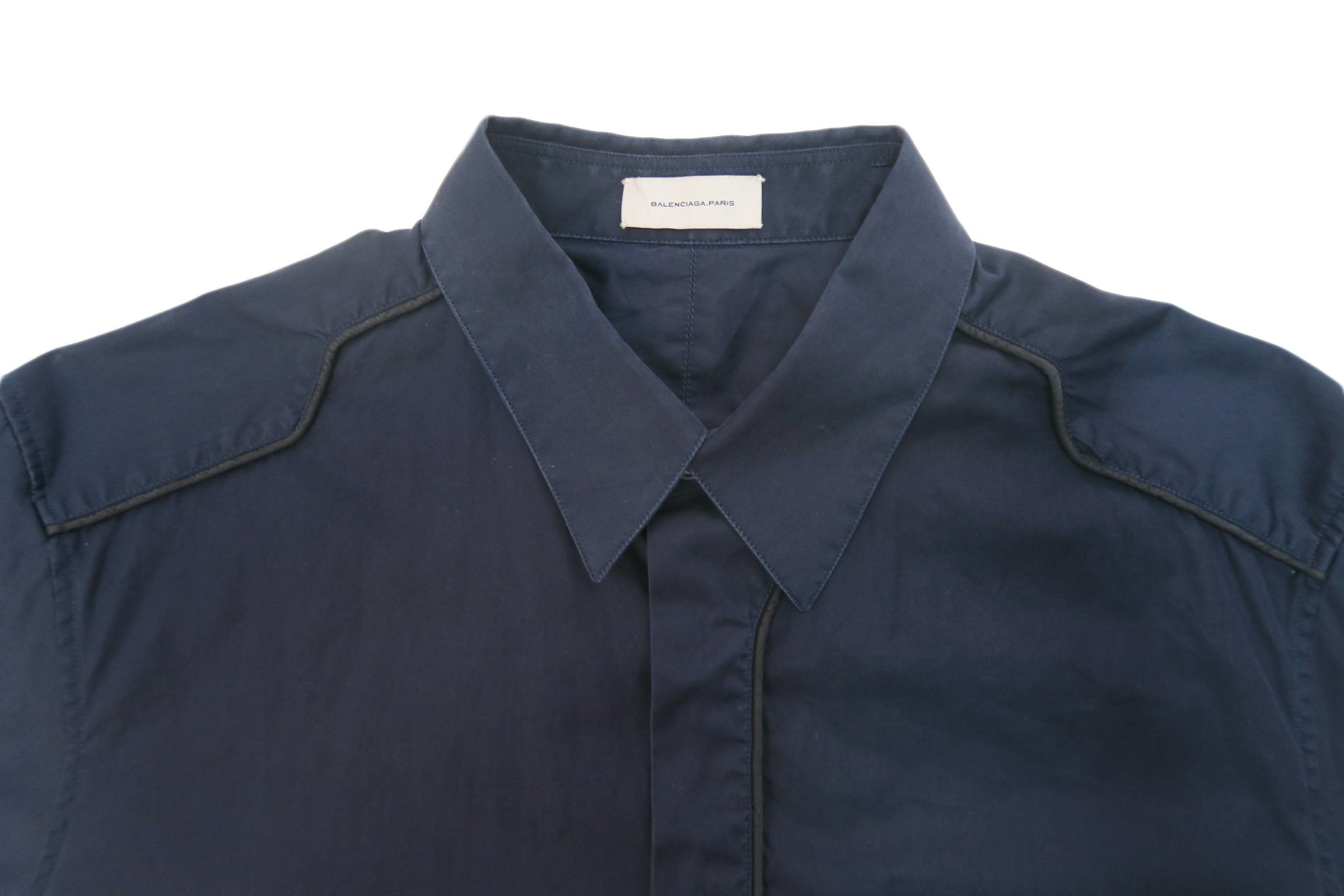 Balenciaga camisa azul navy