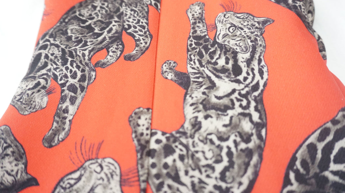 Just Cavalli - Pantalon rojo con leopardo