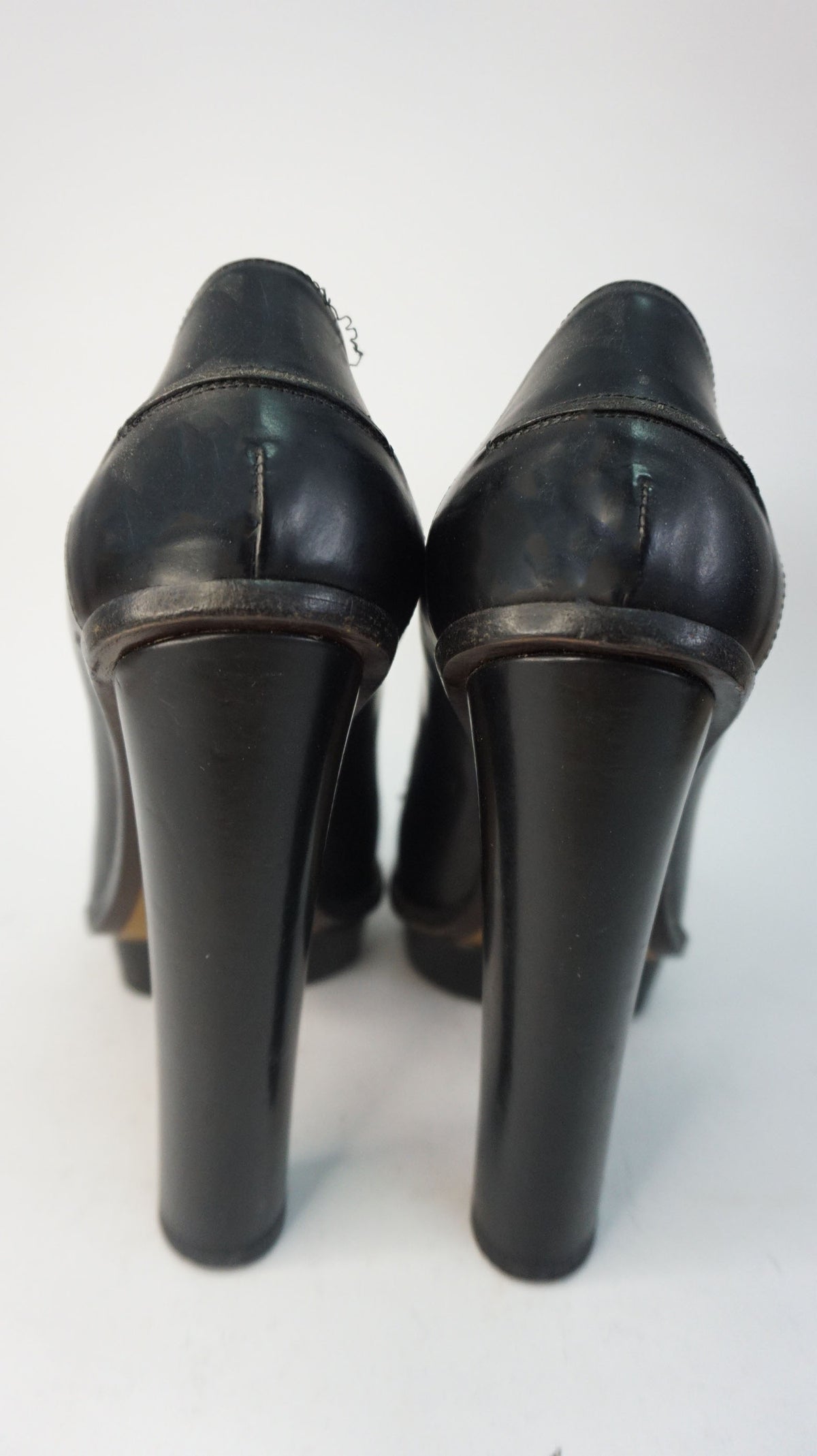 Fendi - Mocasin con tacones negro
