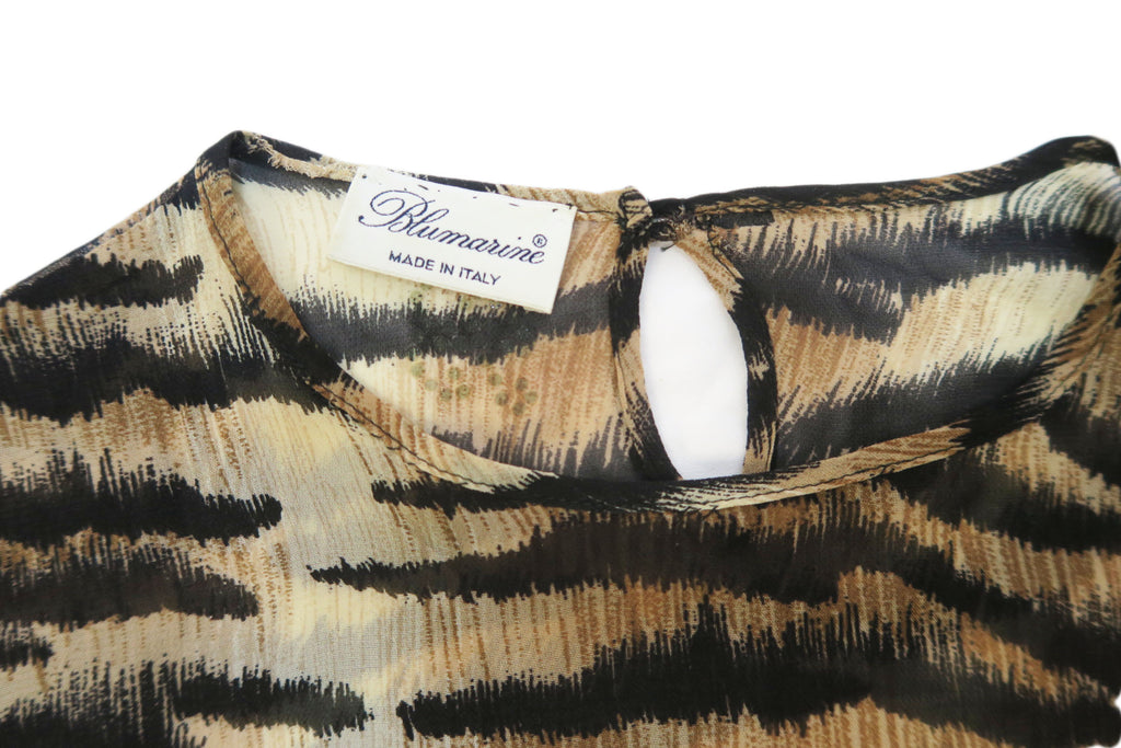 Blumarine - camiseta tigre manga 3/4