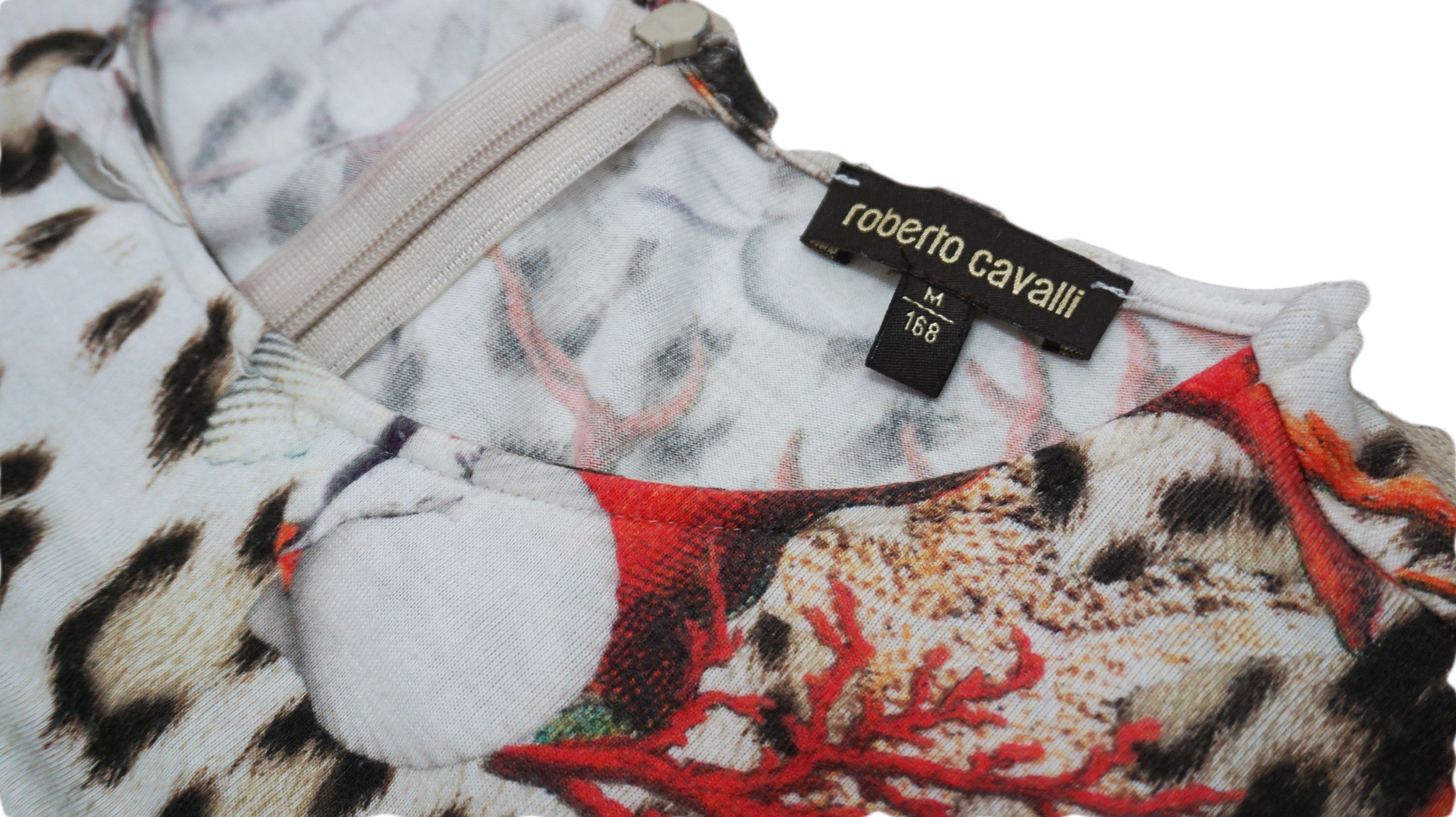 Roberto Cavalli - Mono con estampado de leopardo
