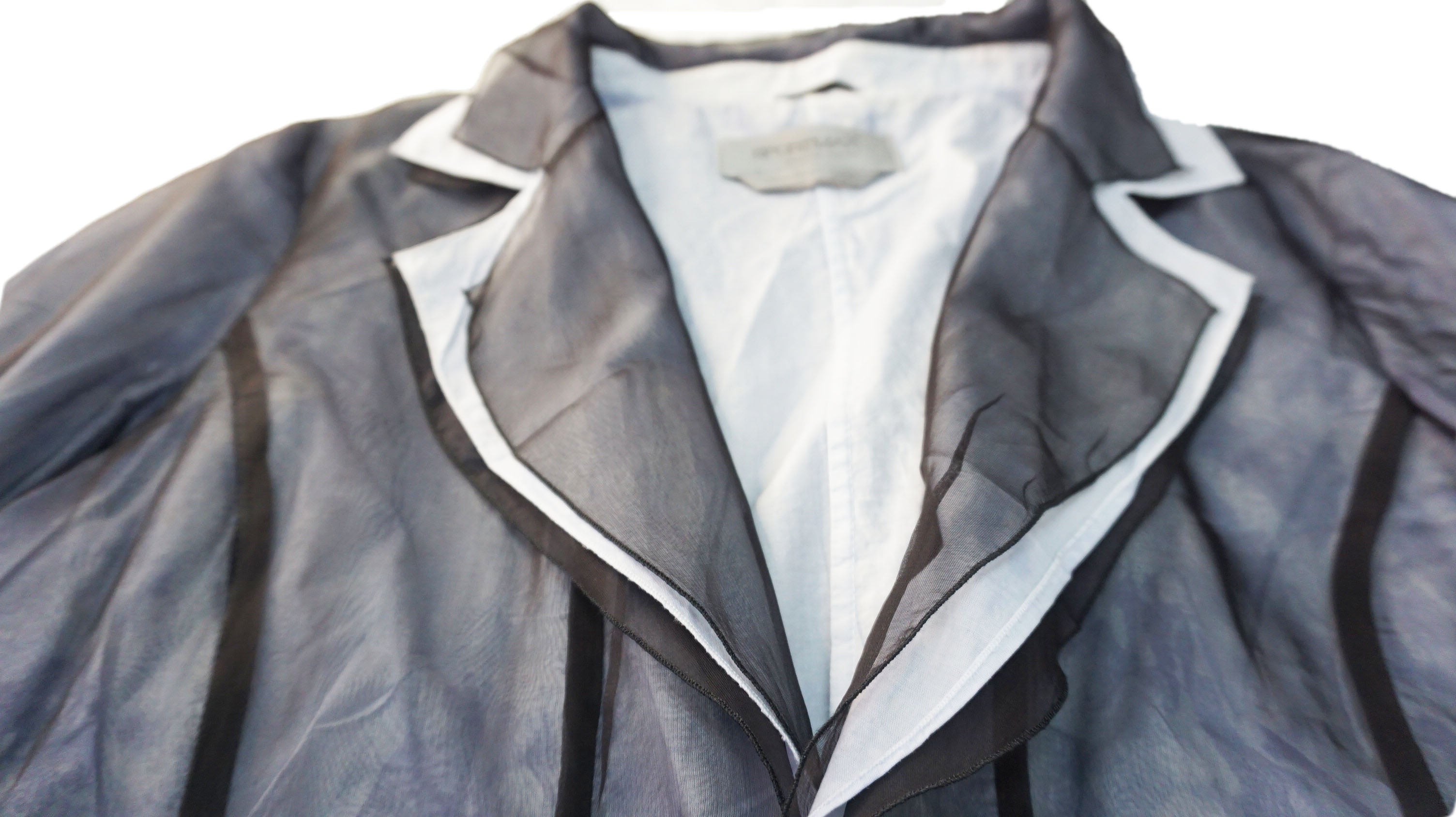 Sportmax - Blazer gasa bicolor blanca y gris
