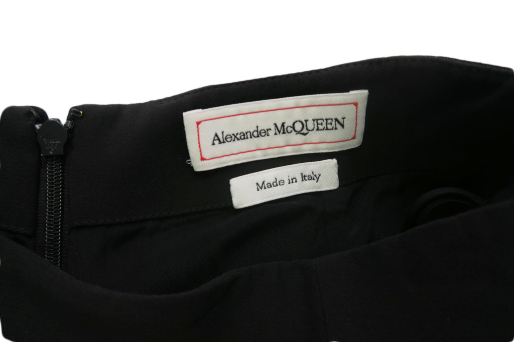 Alexander McQueen falda lapiz negera