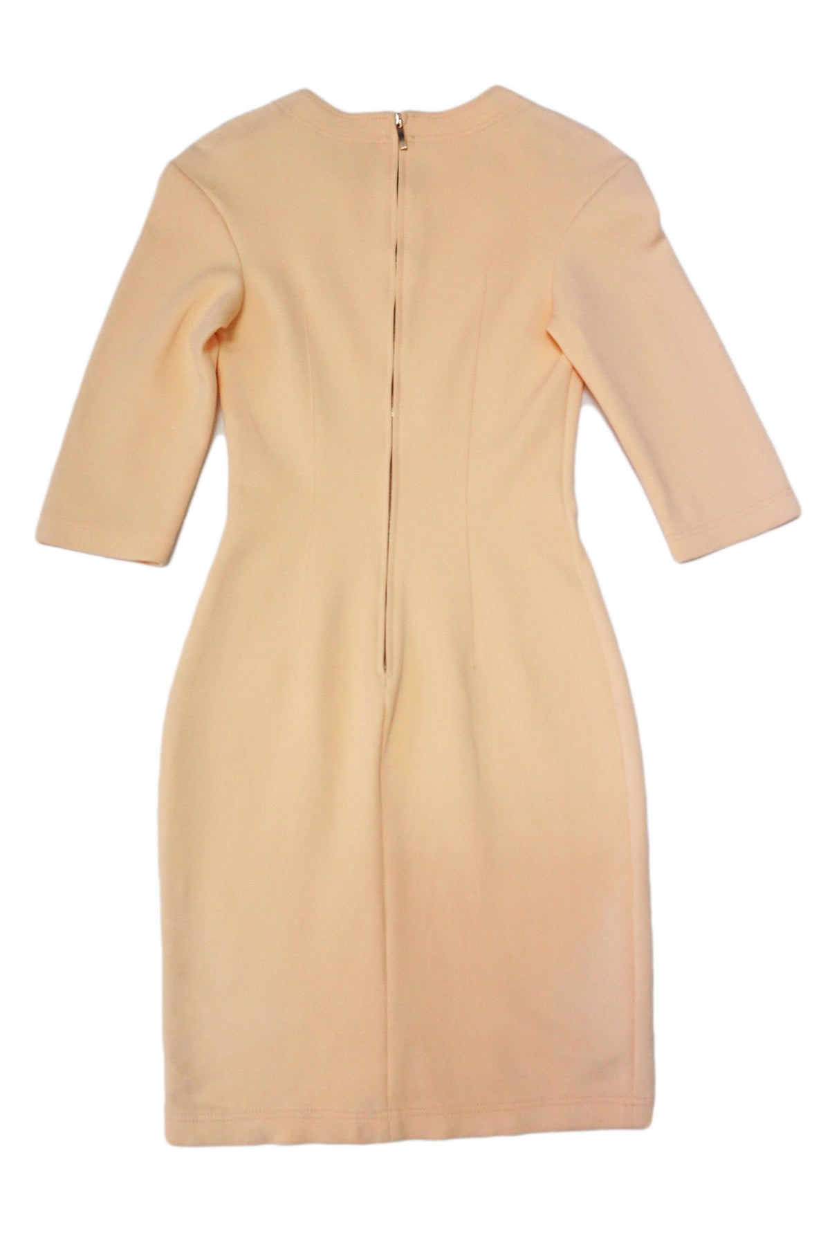 Blumarine - vestido salmon con manga francesa