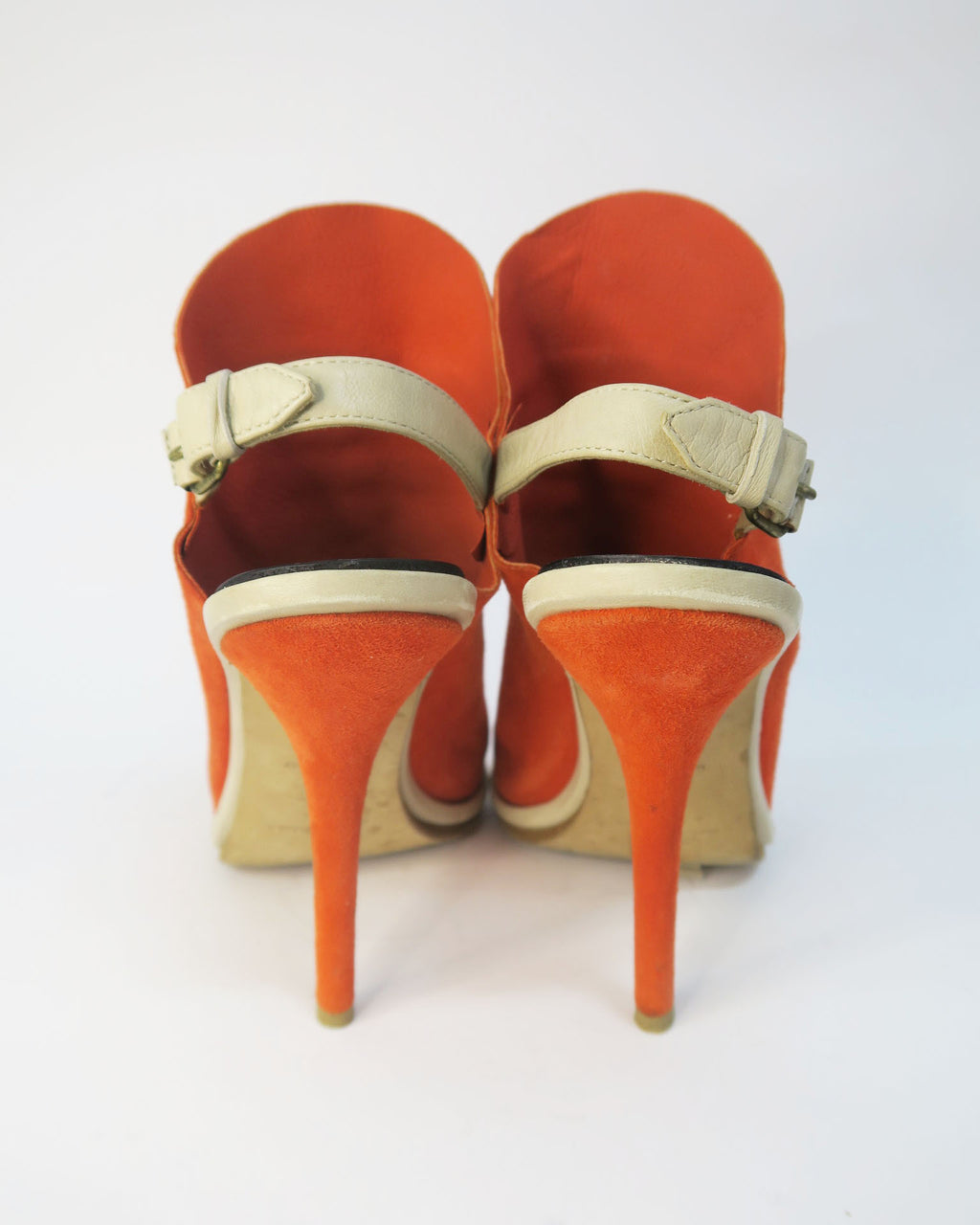 Balenciaga sandalias naranjas