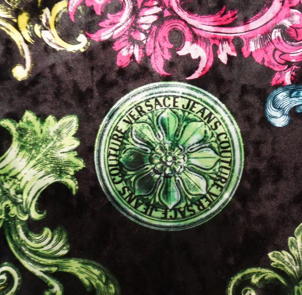 Versace Jeans - Camiseta manga larga terciopelo con colores vivos