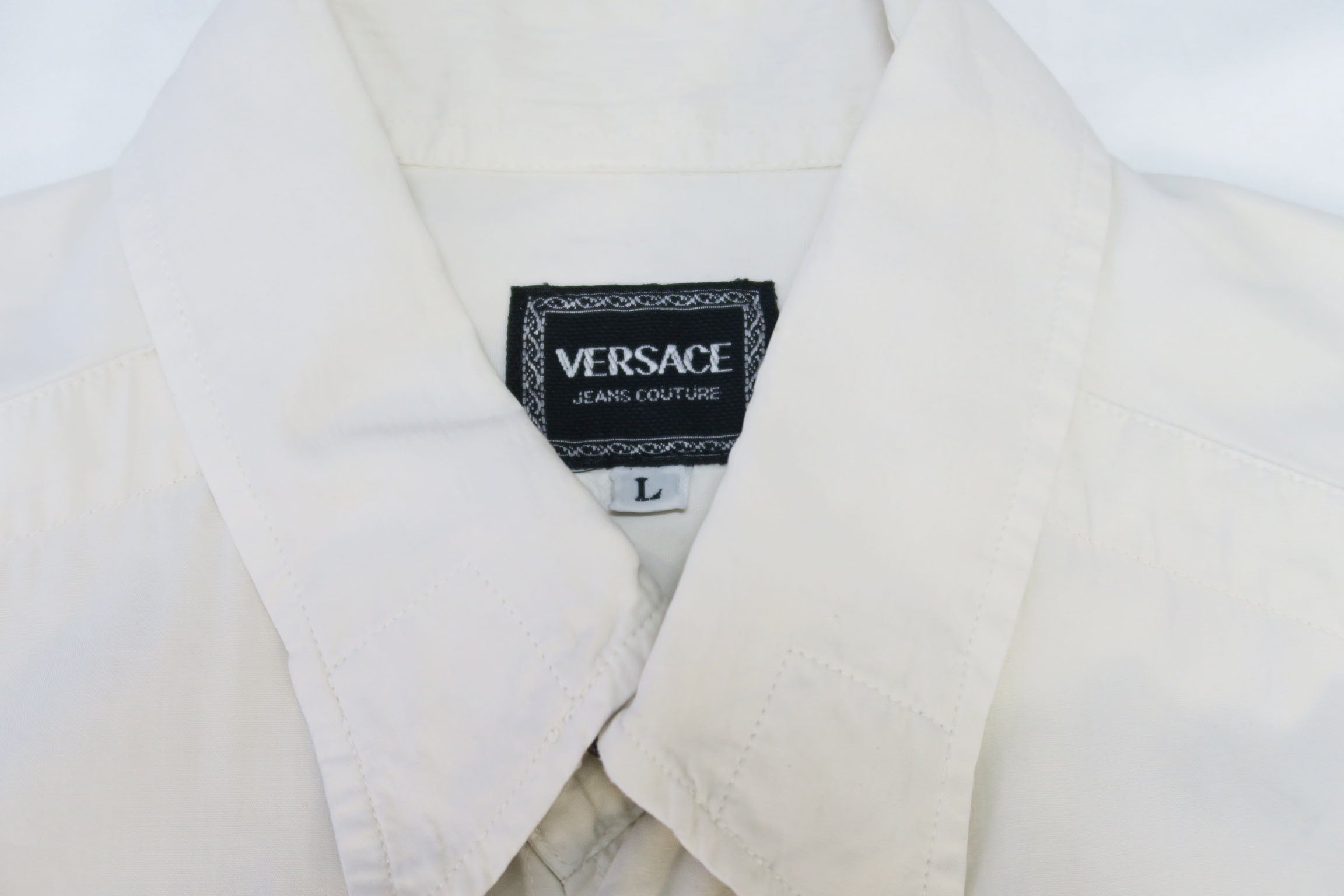 Versace Jeans - Camisa blanca manga corta
