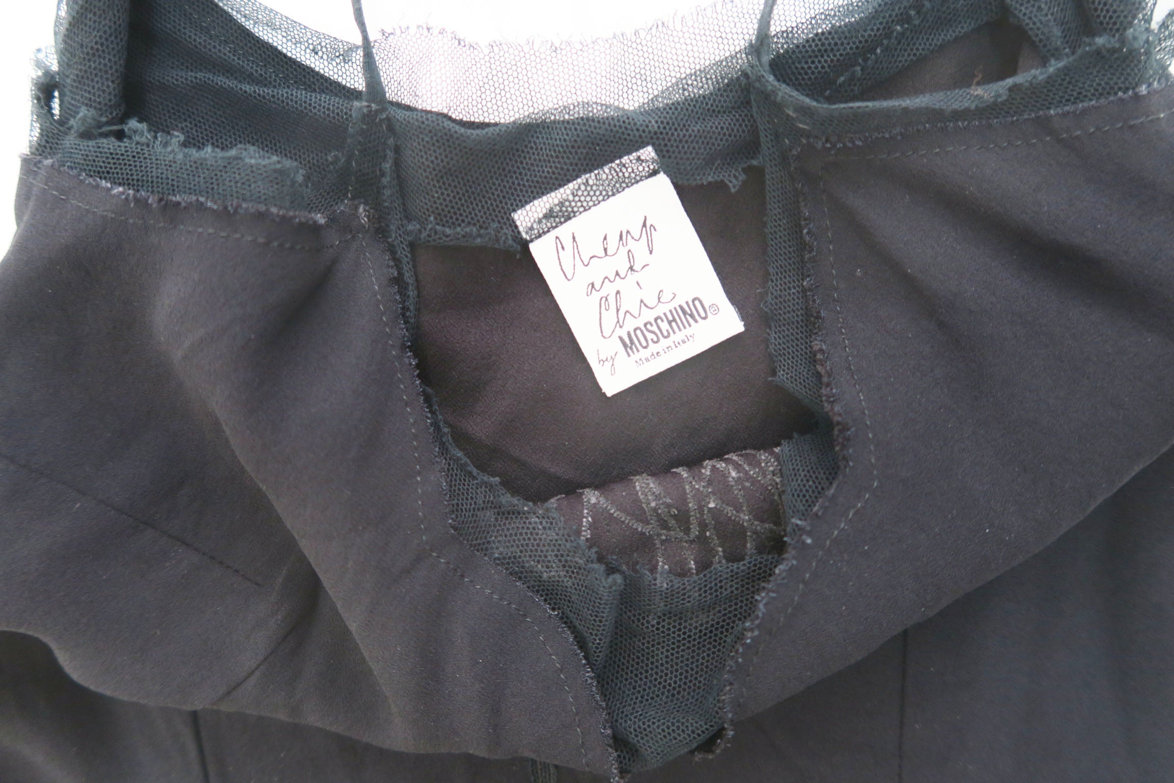 Moschino - Vestido negro lencero