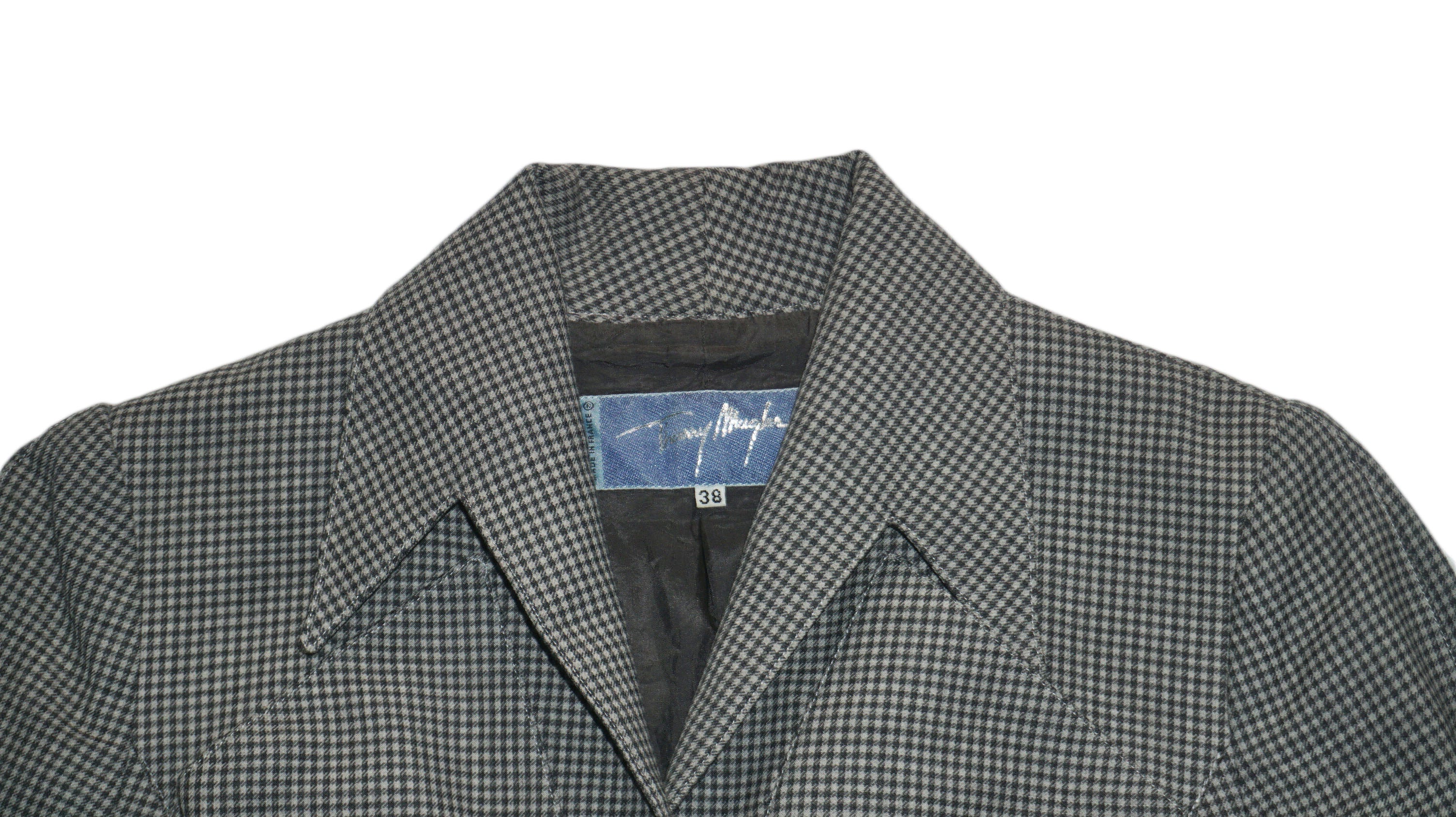Mugler - chaqueta pata de gallo