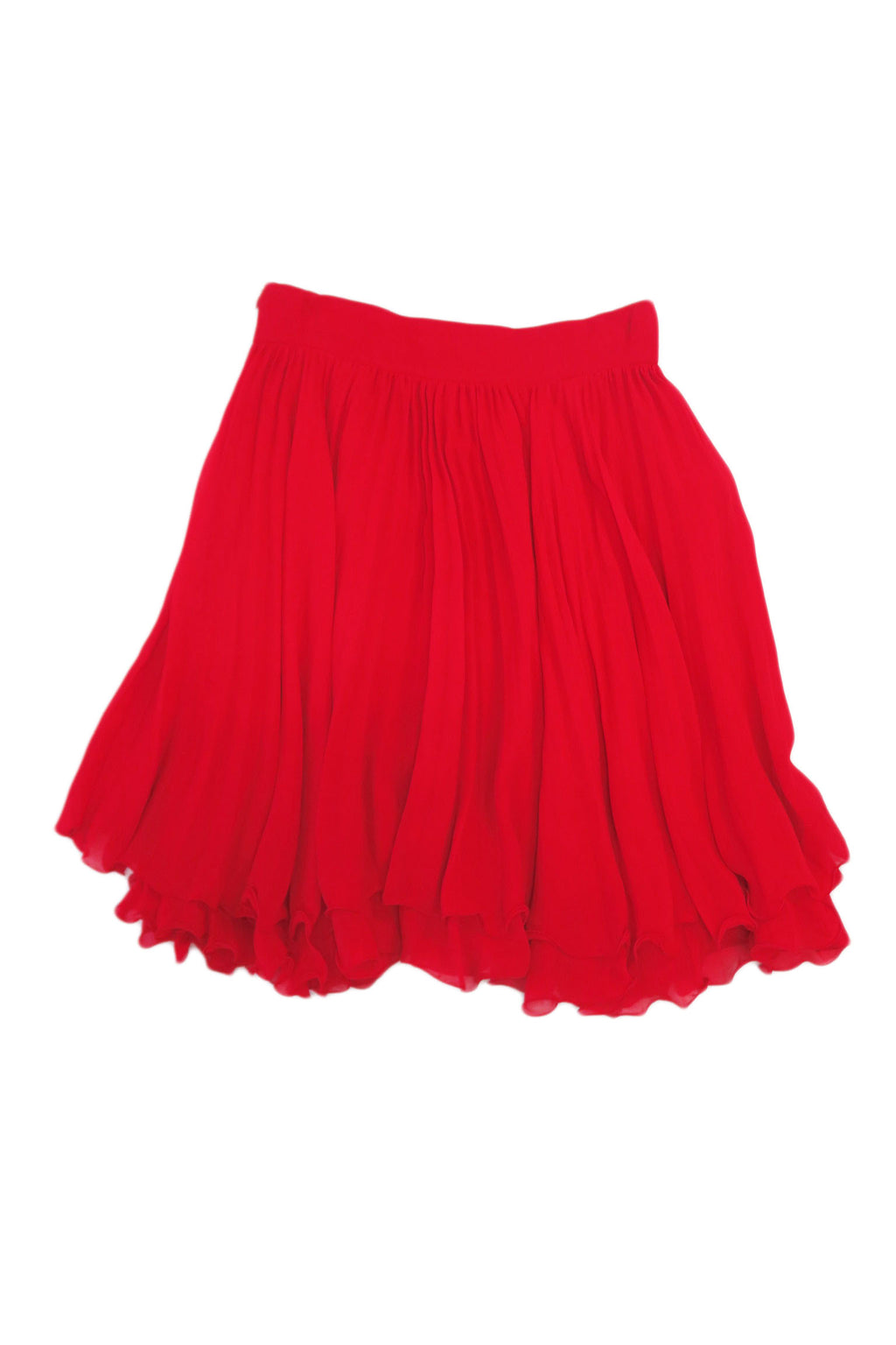Gianni Versace falda roja vuelo