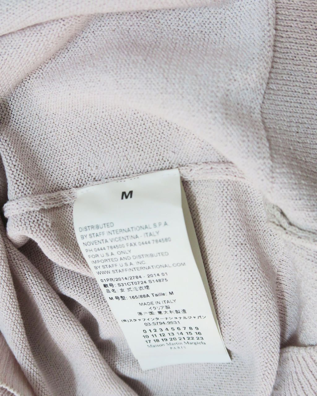 Maison Margiela - Vestido Rosa Palo