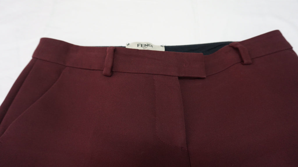 Fendi - Pantalon Burgundy