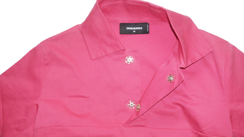 Dsquared2 - Vestido fucsia estilo polo