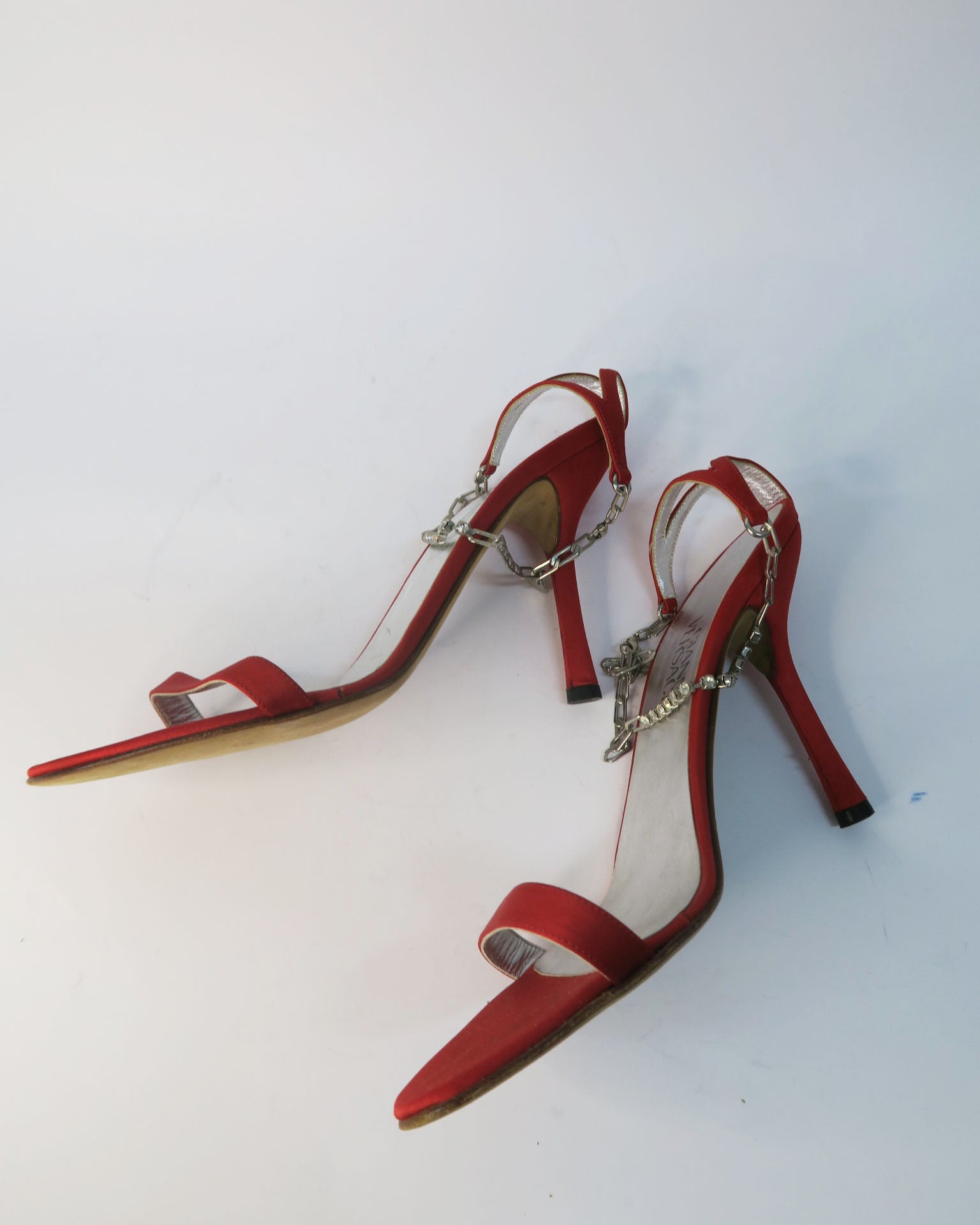 Gianni Versace sandalias rojas