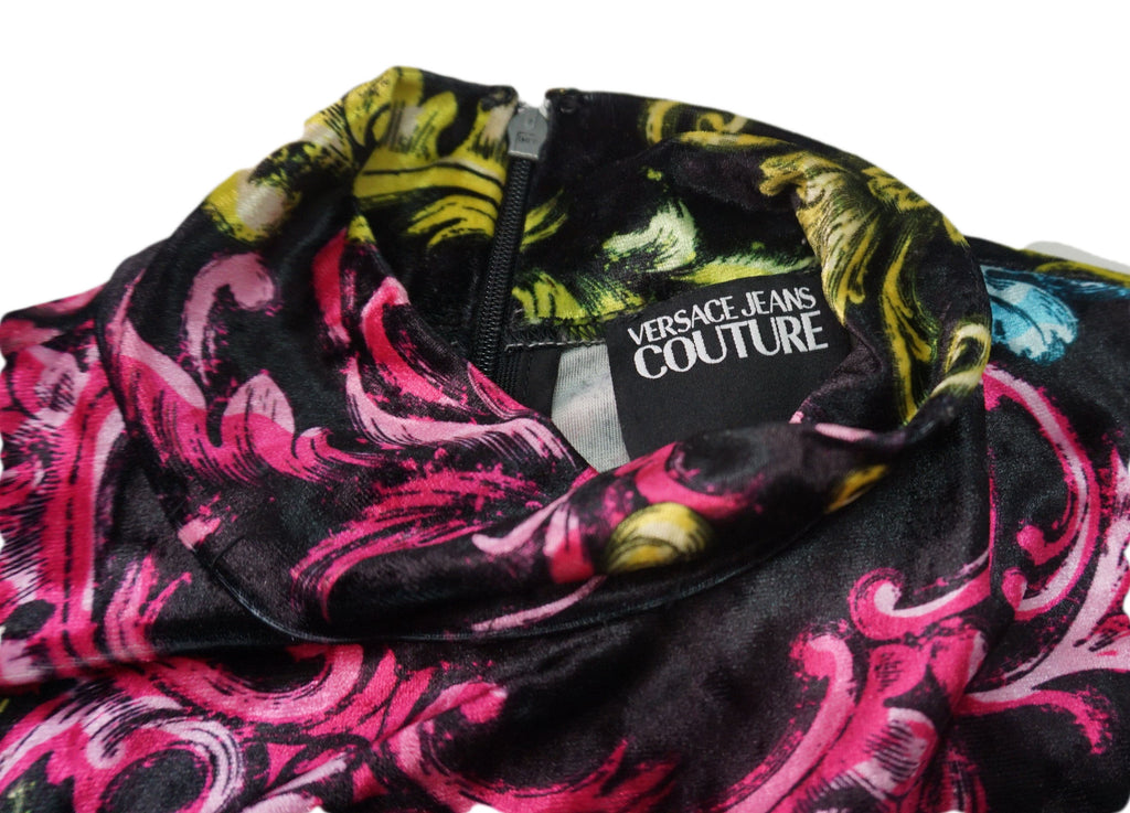 Versace Jeans - Camiseta manga larga terciopelo con colores vivos