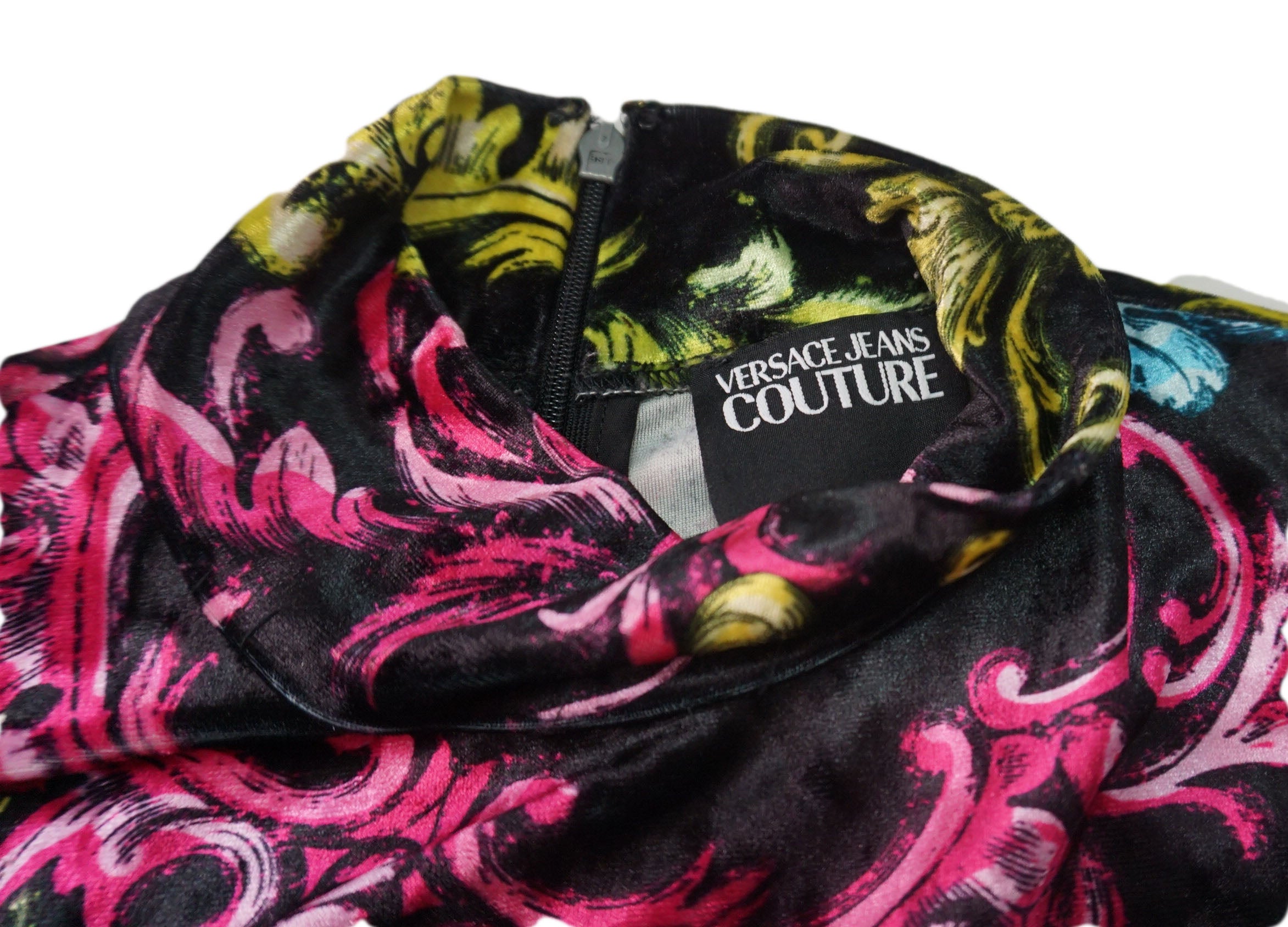 Versace Jeans - Camiseta manga larga terciopelo con colores vivos