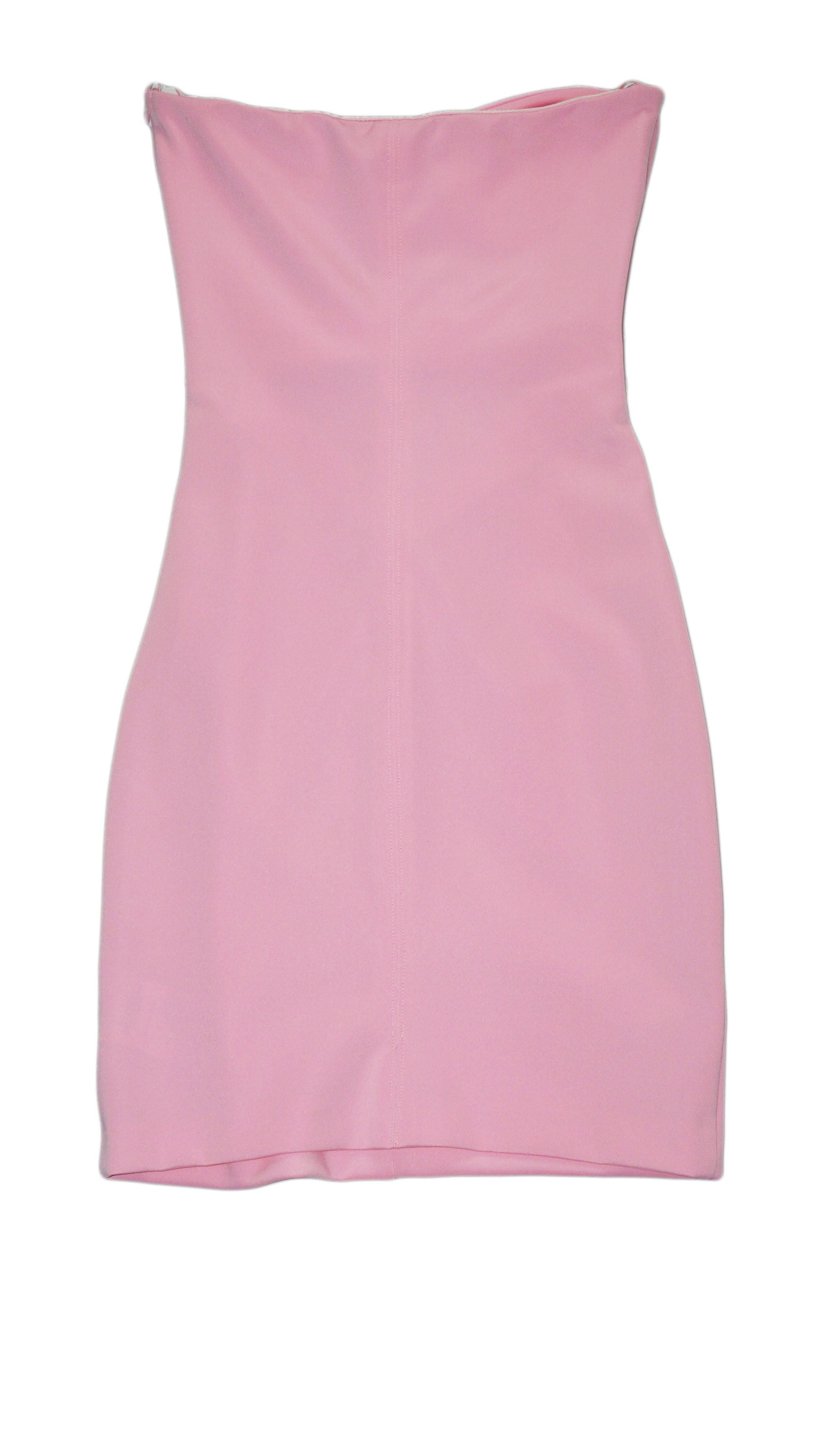 Aniye By - Vestido rosa con abertura y corazones en brillo