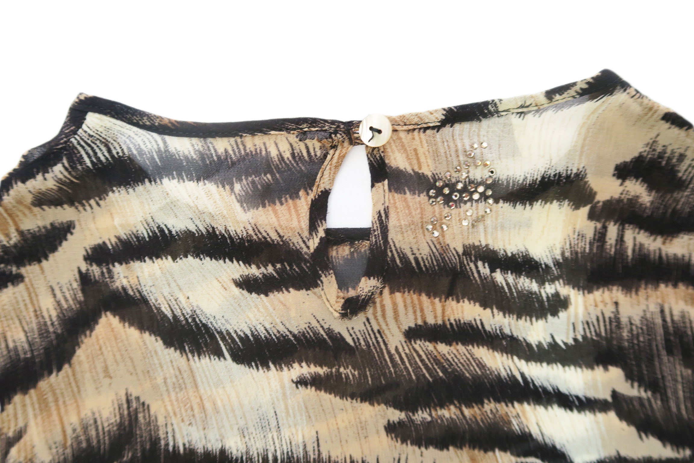 Blumarine - camiseta tigre manga 3/4