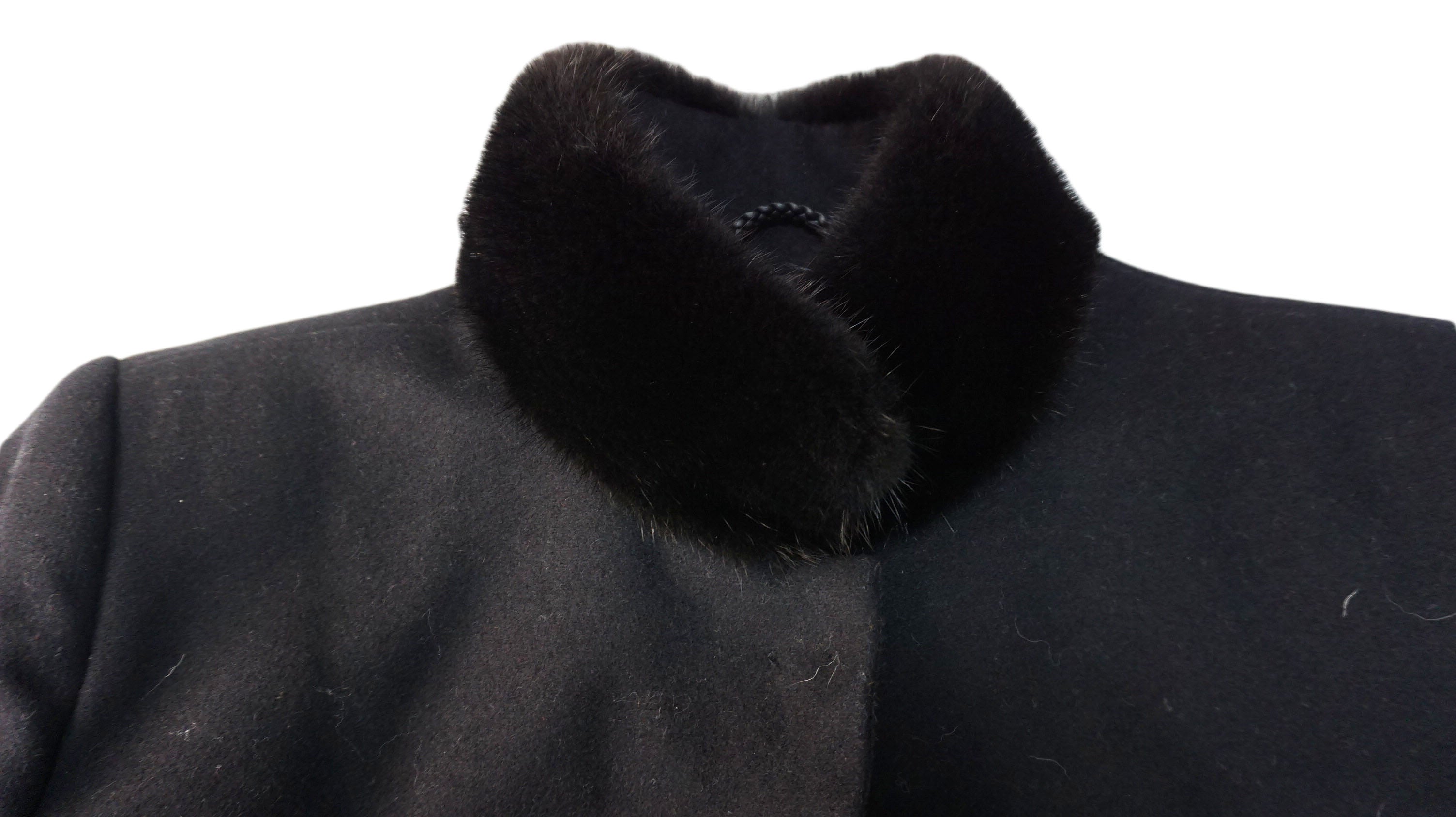 Sport Max - Abrigo Negro Leopardo