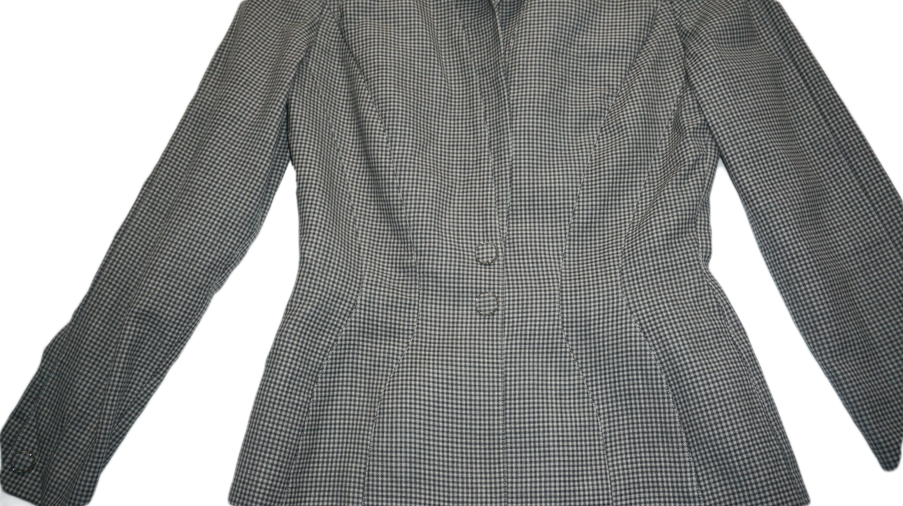 Mugler - chaqueta pata de gallo