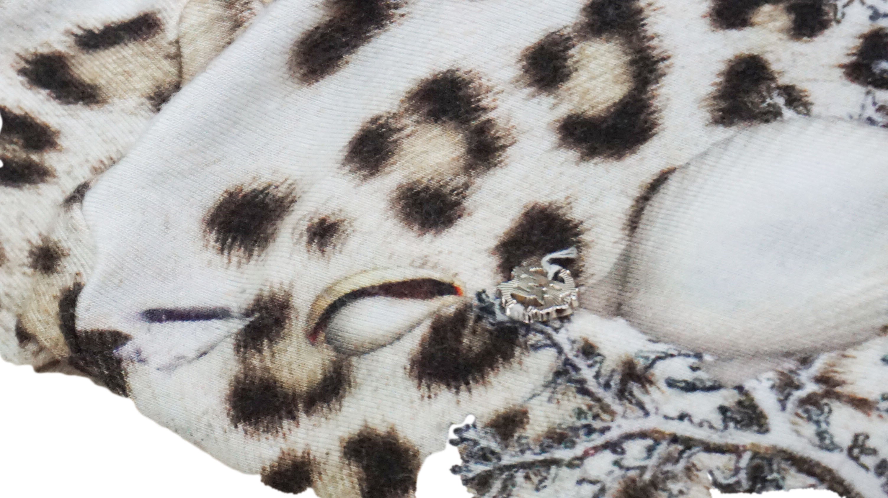 Roberto Cavalli - Mono con estampado de leopardo
