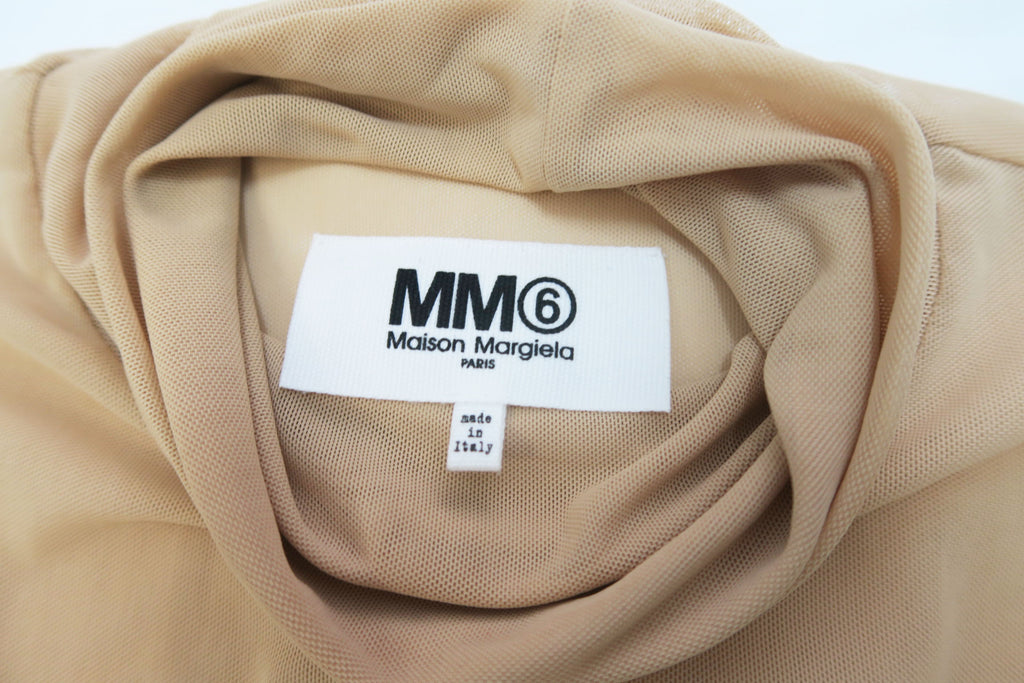 Maison Margiela vestido beige transparente