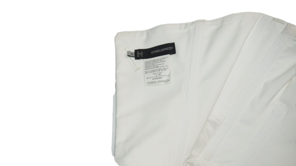 Dsquared2 - Vestido blanco palabra de honor