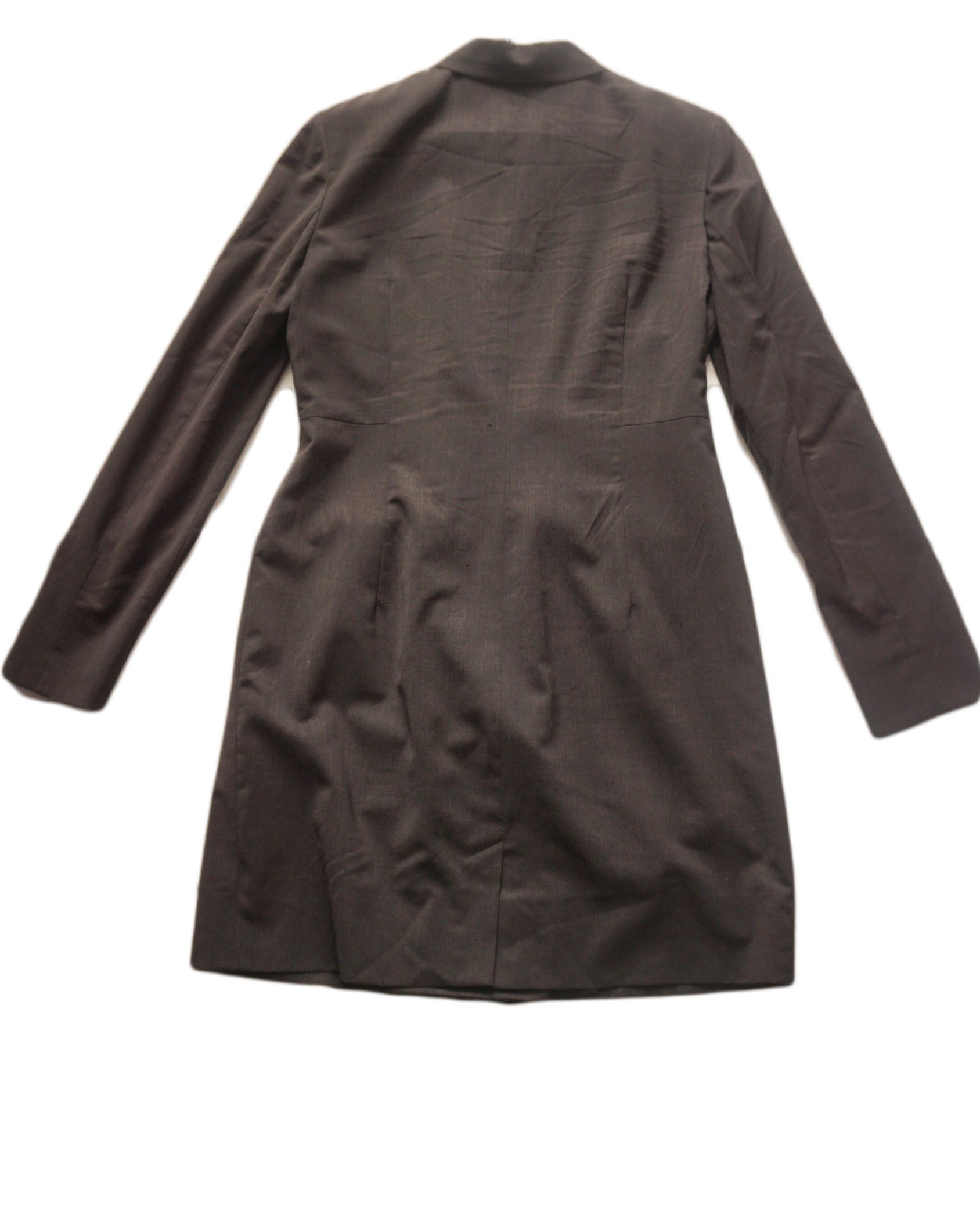 Jil Sander - Vestido blazer gris piedra