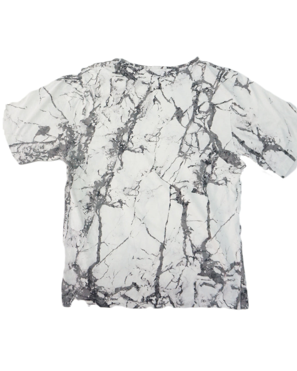 Balenciaga - Camiseta  en blanco y negro dibujo mármol