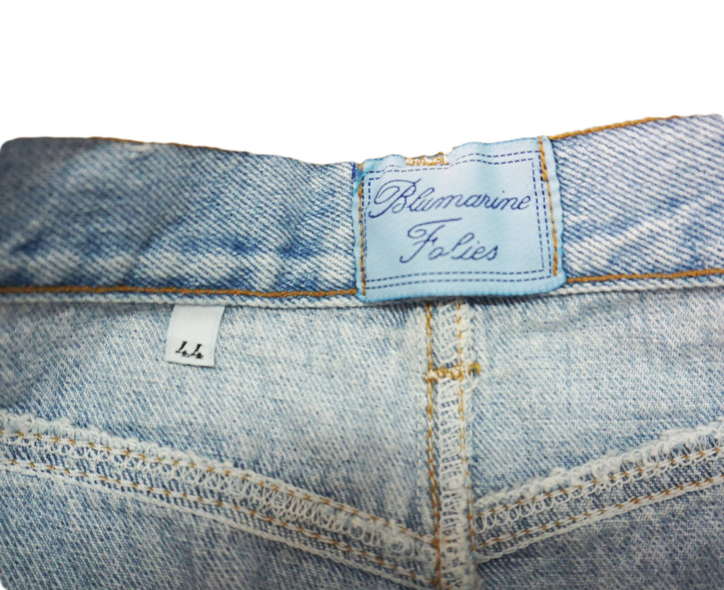 Blumarine - Denim Falda con diamantes de imitación
