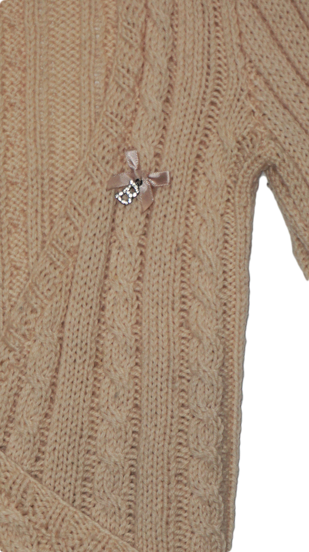 Blumarine - rebeca de lana beige /salmon
