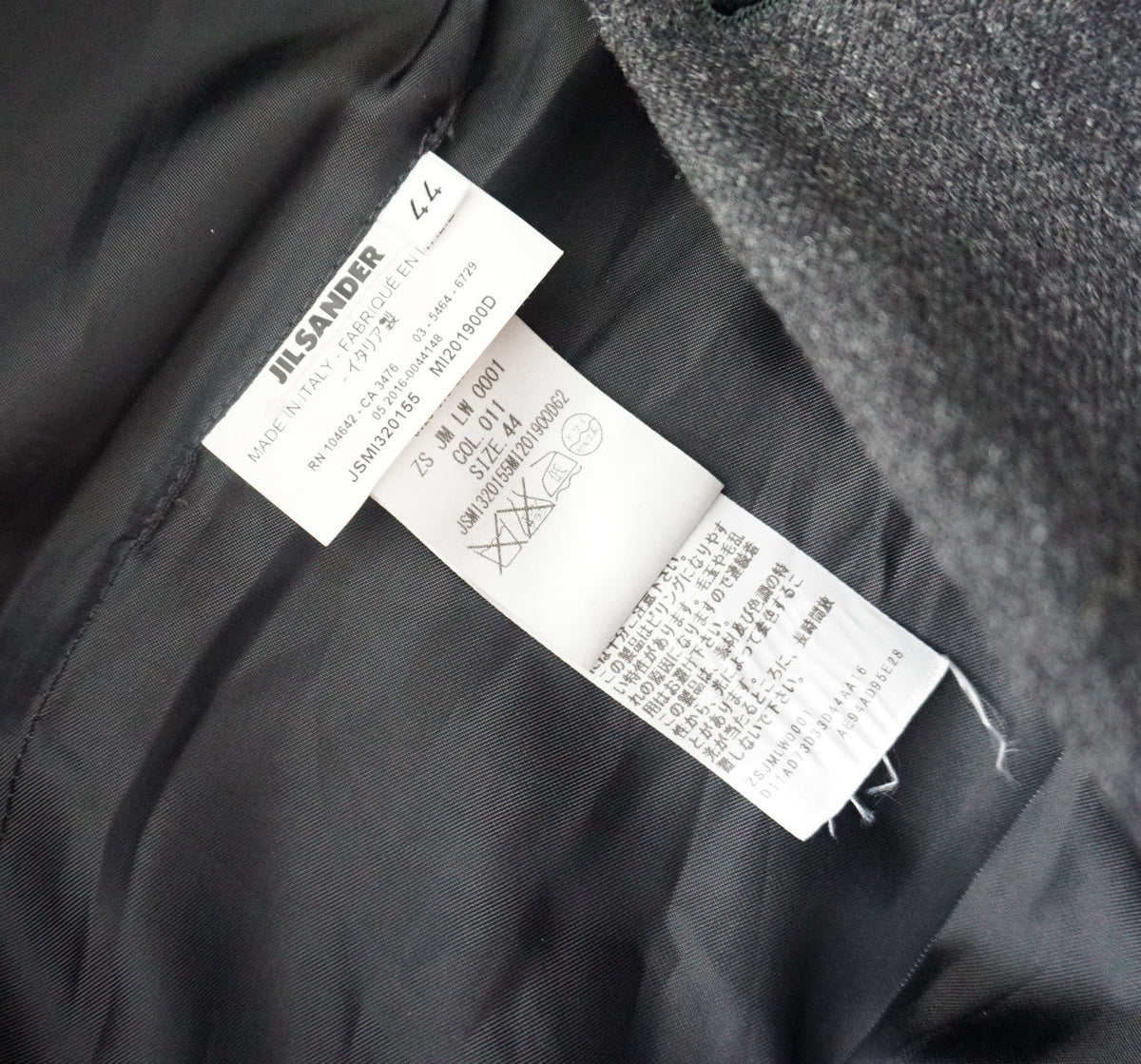 Jil Sander - Mono gris de lana