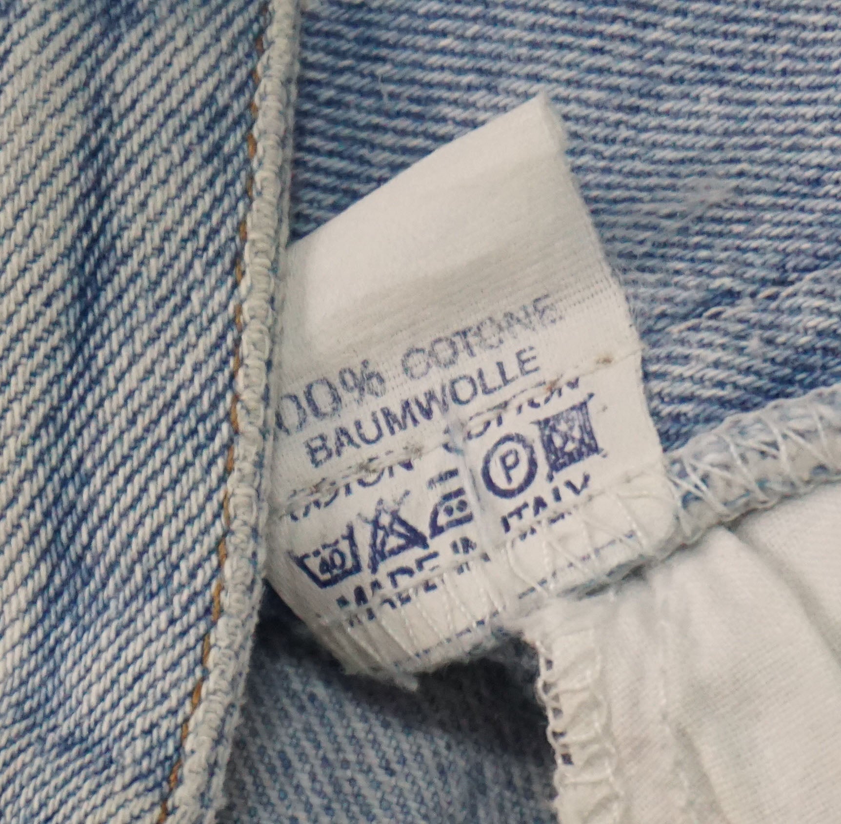 Blumarine - Denim Falda con diamantes de imitación