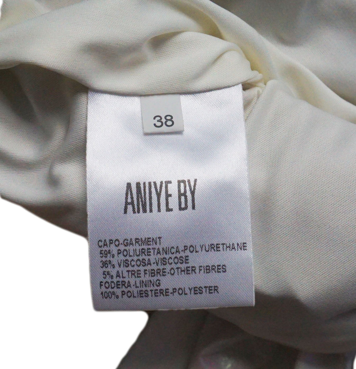 AniyeBy - Vestido palabra de honor blanco
